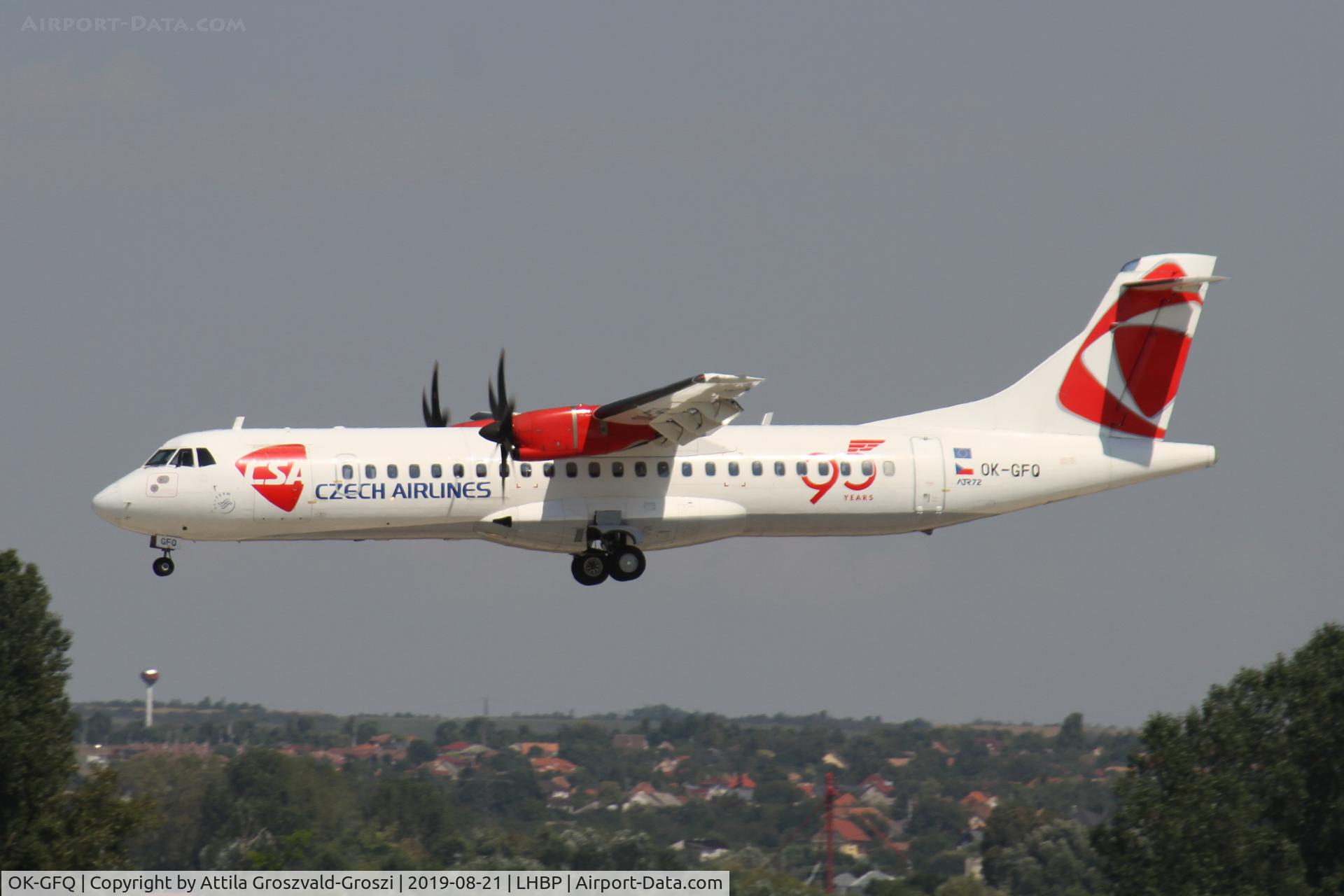 OK-GFQ, 2001 ATR 72-212A C/N 674, LHBP/BUD - Budapest Ferihegy, Liszt Ferenc International Airport, Hungary