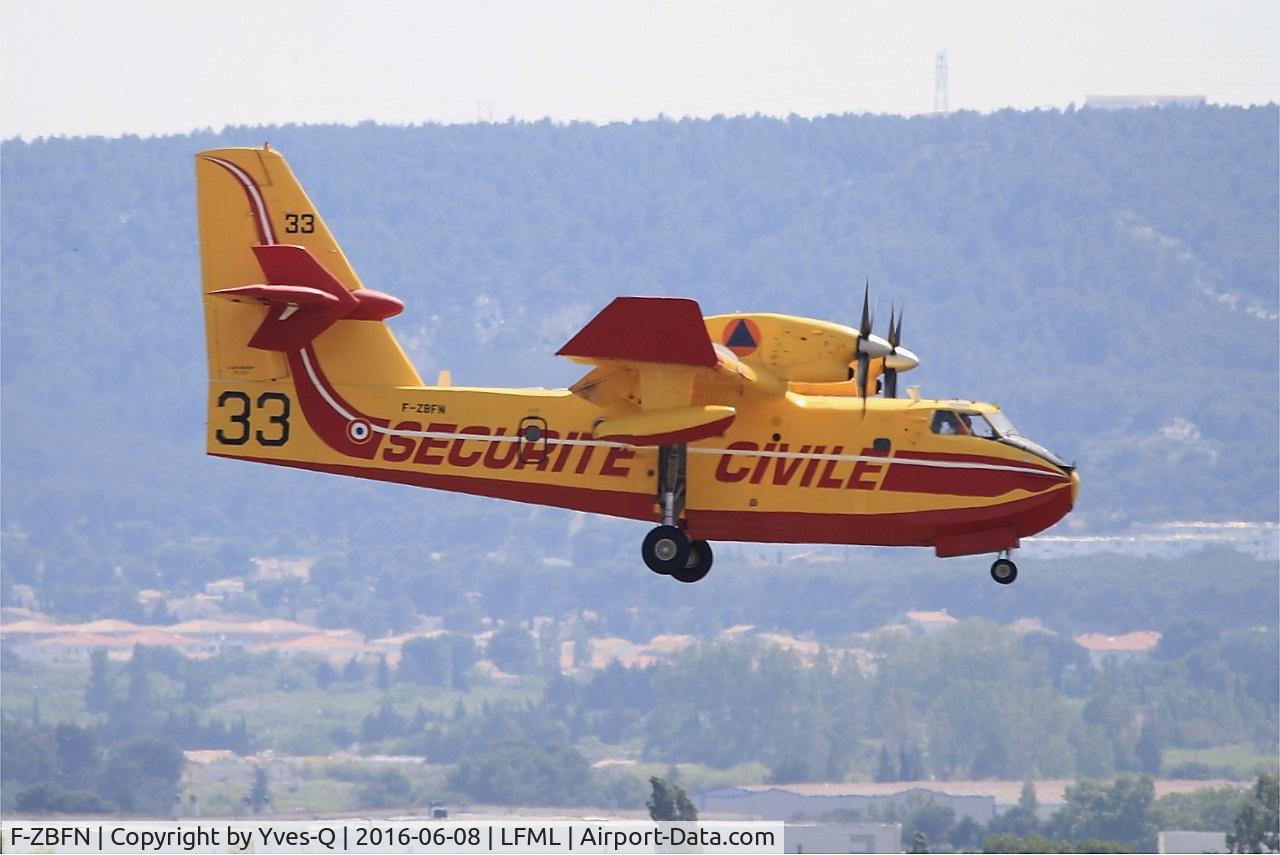 F-ZBFN, 1995 Canadair CL-215-6B11 CL-415 C/N 2006, Canadair CL-415, On final rwy 31R, Marseille-Provence Airport (LFML-MRS)