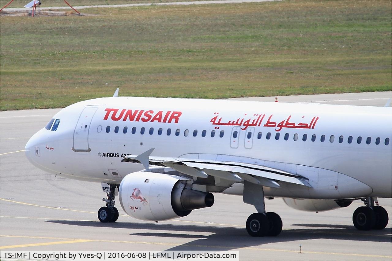 TS-IMF, 1992 Airbus A320-211 C/N 0370, Airbus A320-211, Lining up rwy 31R, Marseille-Provence Airport (LFML-MRS)