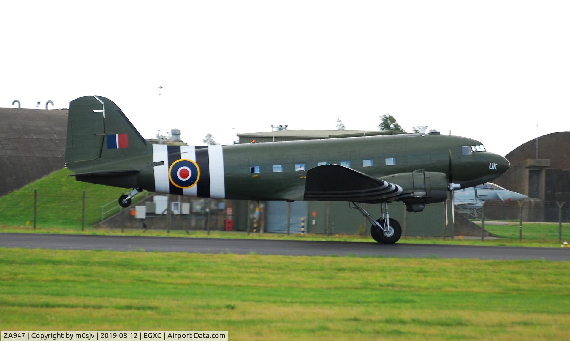 ZA947, 1943 Douglas C-47A-60-DL Dakota III C/N 10200, Taken from the Roof of the Landrover at crash gate 1