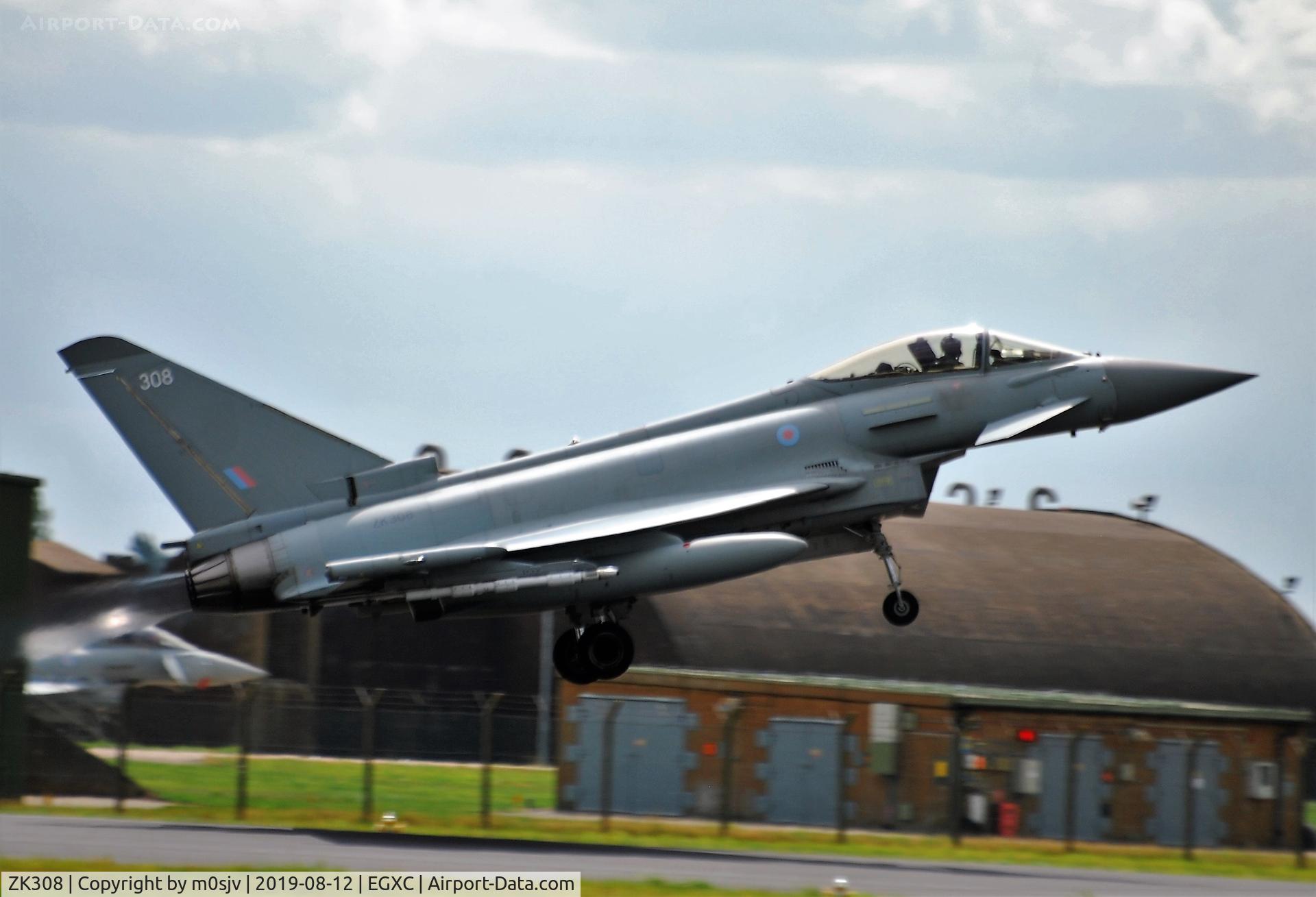 ZK308, 2009 Eurofighter EF-2000 Typhoon FGR4 C/N BS059, Taken from the Roof of the Landrover at crash gate 1