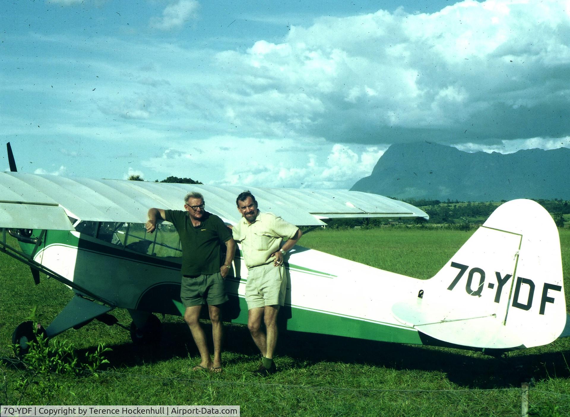 7Q-YDF, 1948 Piper J3C-65 Cub Cub C/N 18711, Vic Weaver and Tony Hockenhull (Owners) - Luchenza Flying Club, Malawi circa 1966