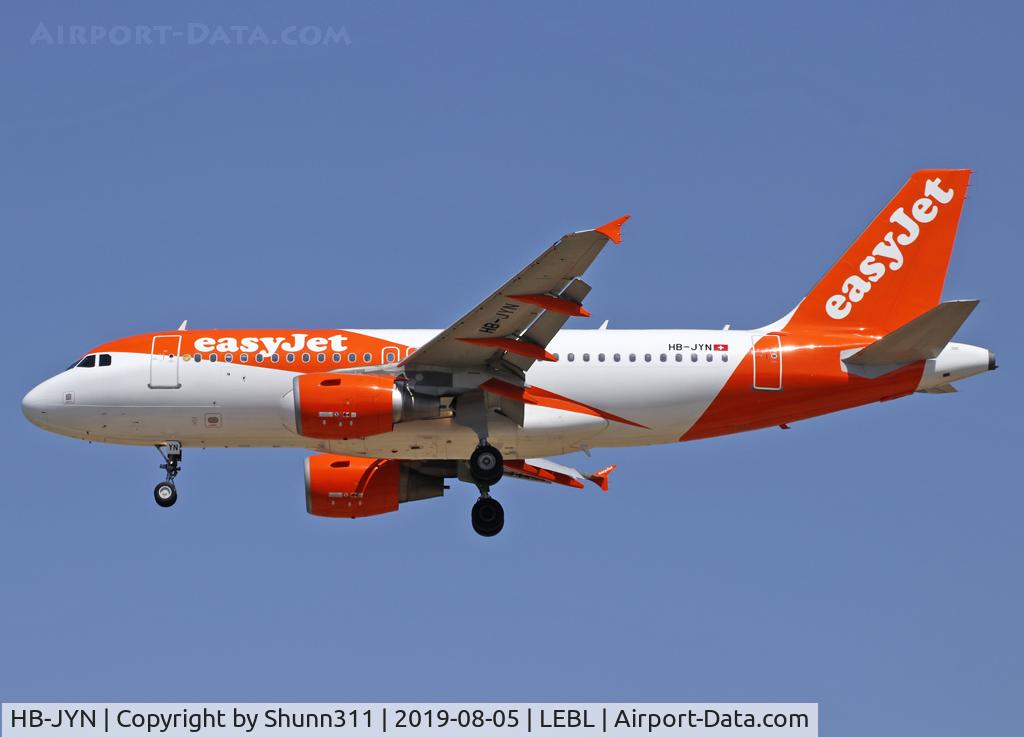 HB-JYN, 2011 Airbus A319-111 C/N 4640, Landing rwy 25R