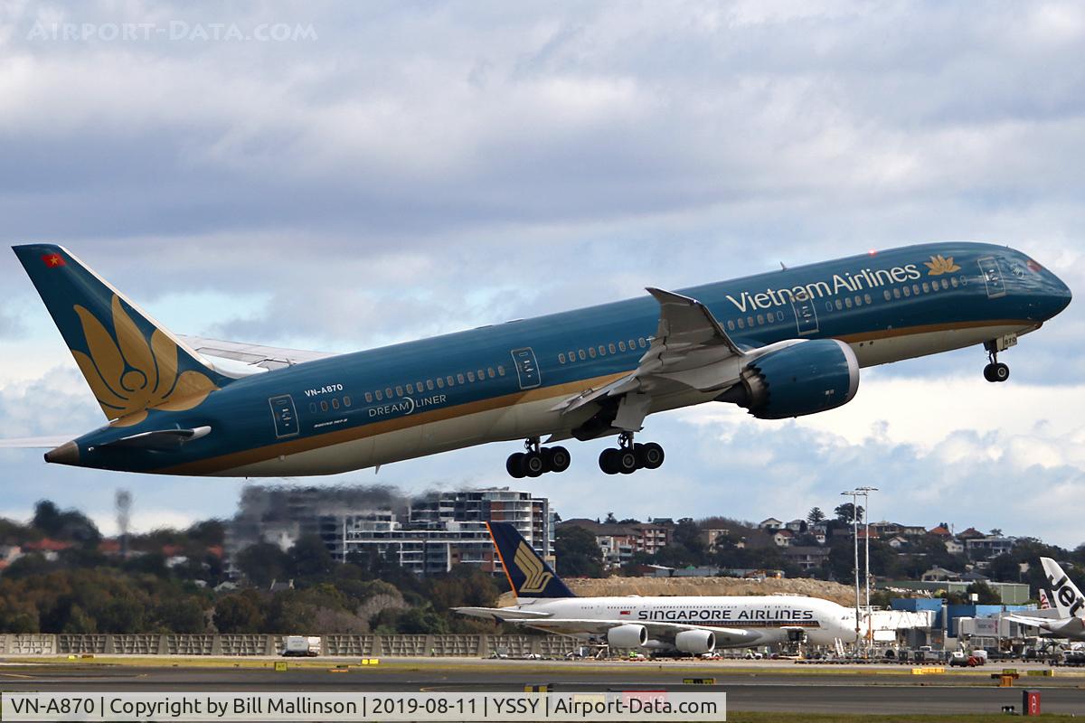 VN-A870, 2016 Boeing 787-9 Dreamliner Dreamliner C/N 39289, back to SGN and HAN