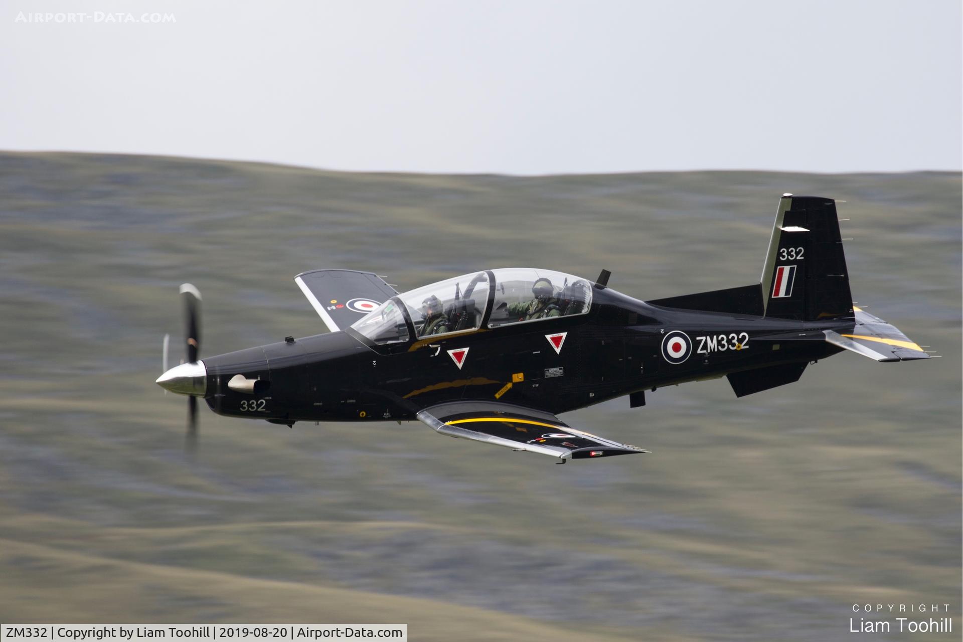 ZM332, 2018 Beechcraft T-6C Texan T.1 C/N PM-130, ZM332 low level