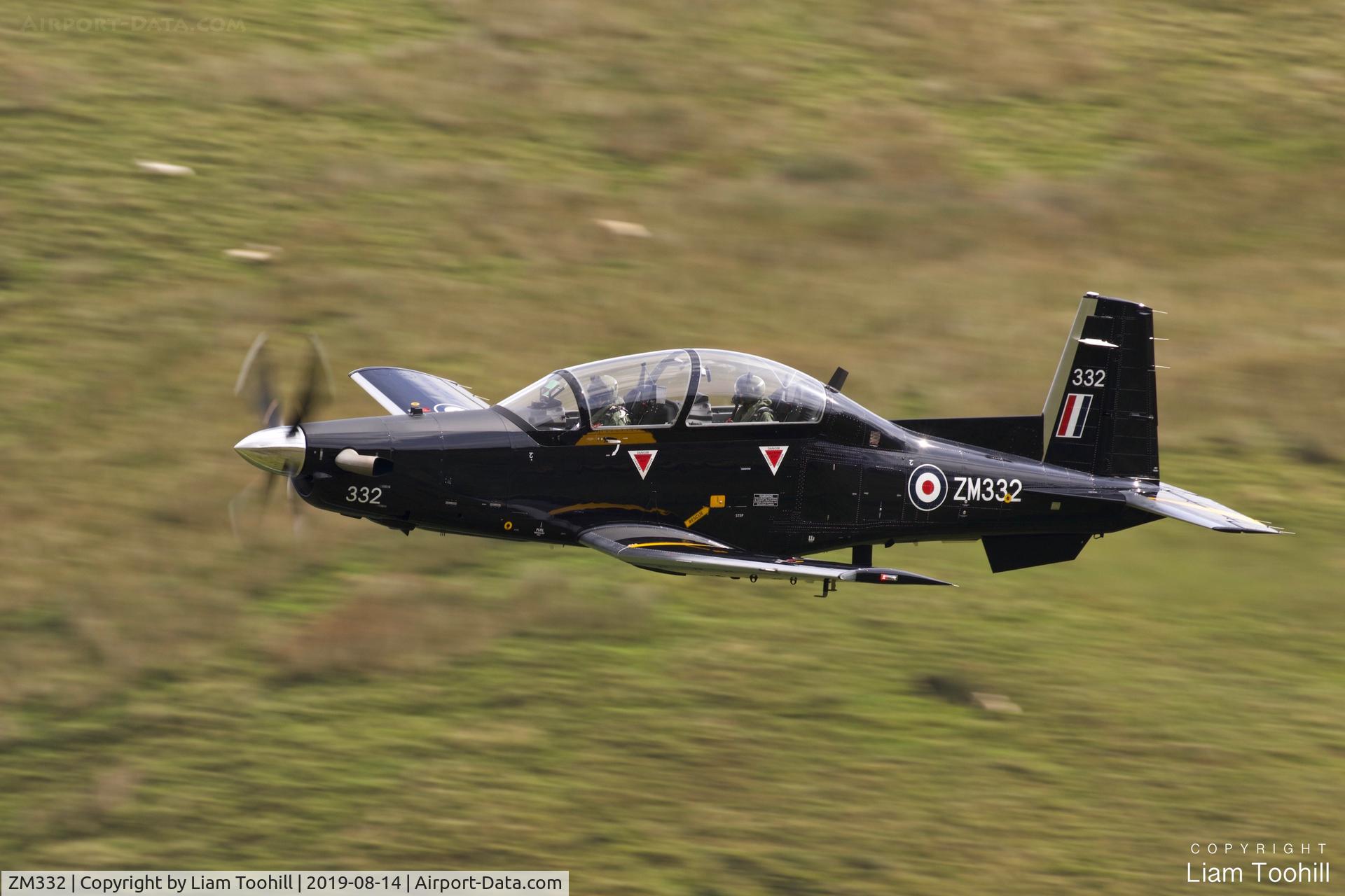 ZM332, 2018 Beechcraft T-6C Texan T.1 C/N PM-130, ZM332 low level