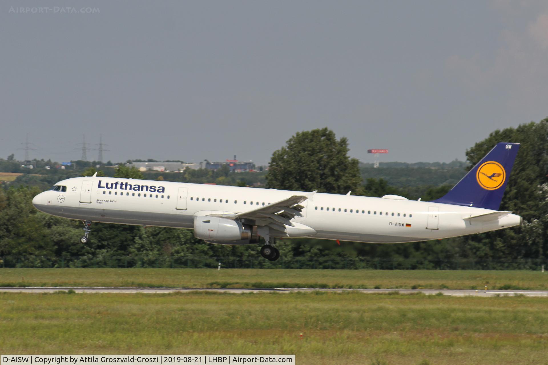D-AISW, 2009 Airbus A321-231 C/N 4087, LHBP/BUD - Budapest Ferihegy, Liszt Ferenc International Airport, Hungary