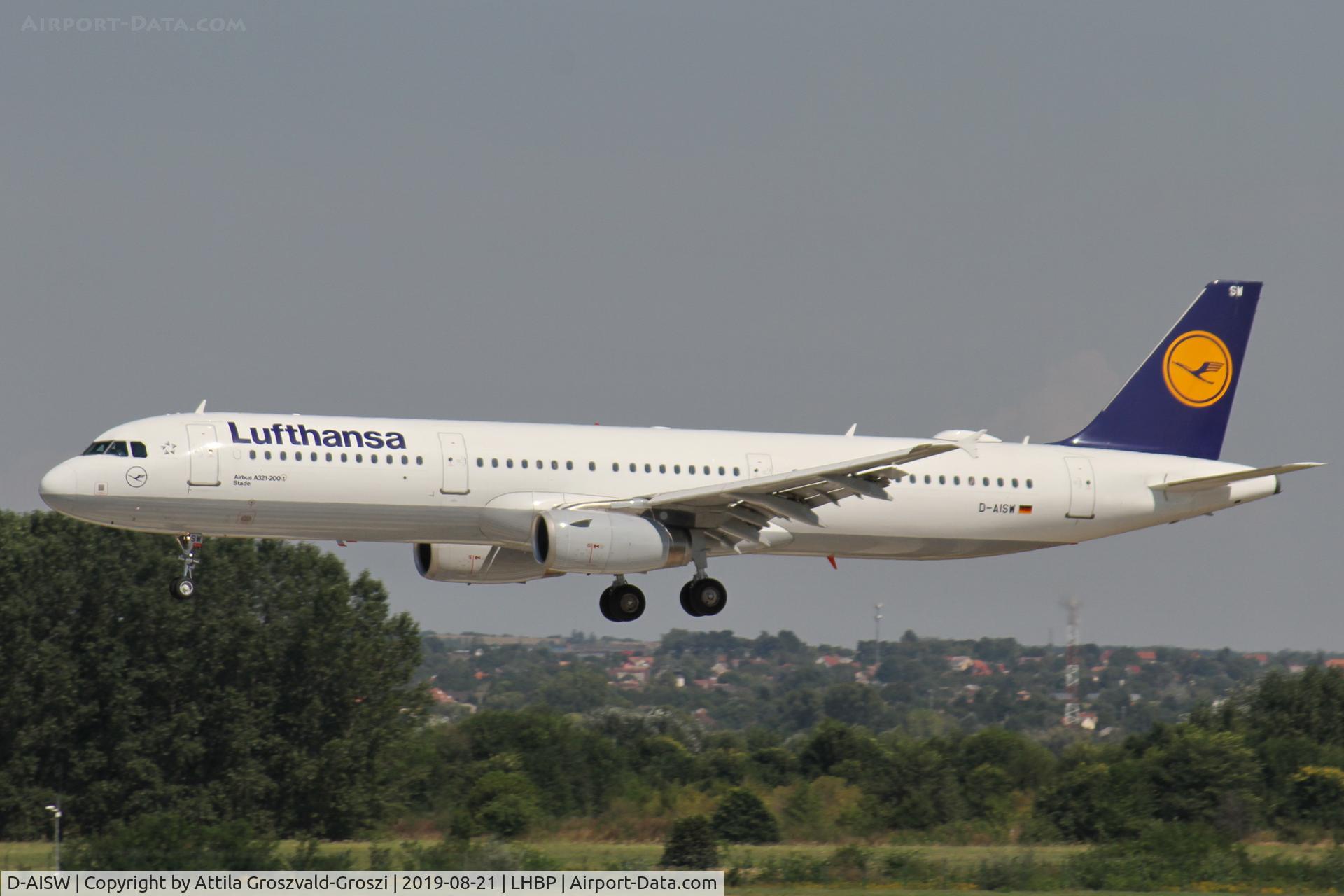 D-AISW, 2009 Airbus A321-231 C/N 4087, LHBP/BUD - Budapest Ferihegy, Liszt Ferenc International Airport, Hungary