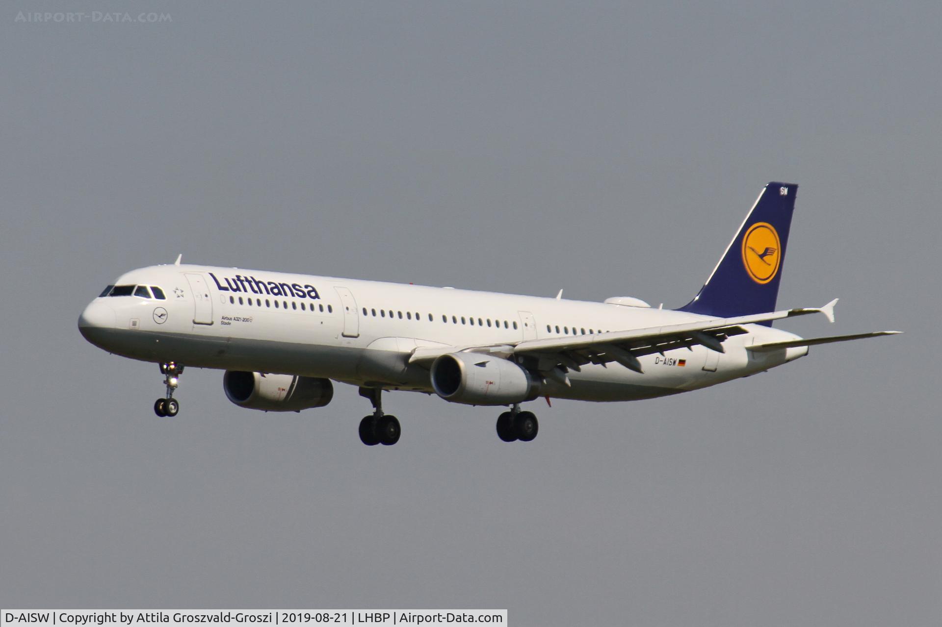 D-AISW, 2009 Airbus A321-231 C/N 4087, LHBP/BUD - Budapest Ferihegy, Liszt Ferenc International Airport, Hungary