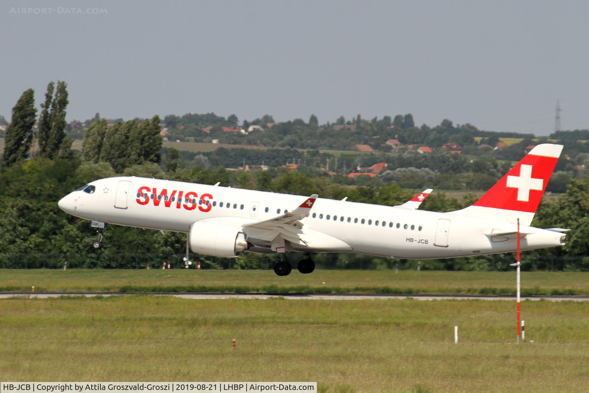 HB-JCB, 2017 Bombardier CSeries CS300 (BD-500-1A11) C/N 55011, LHBP/BUD - Budapest Ferihegy, Liszt Ferenc International Airport, Hungary