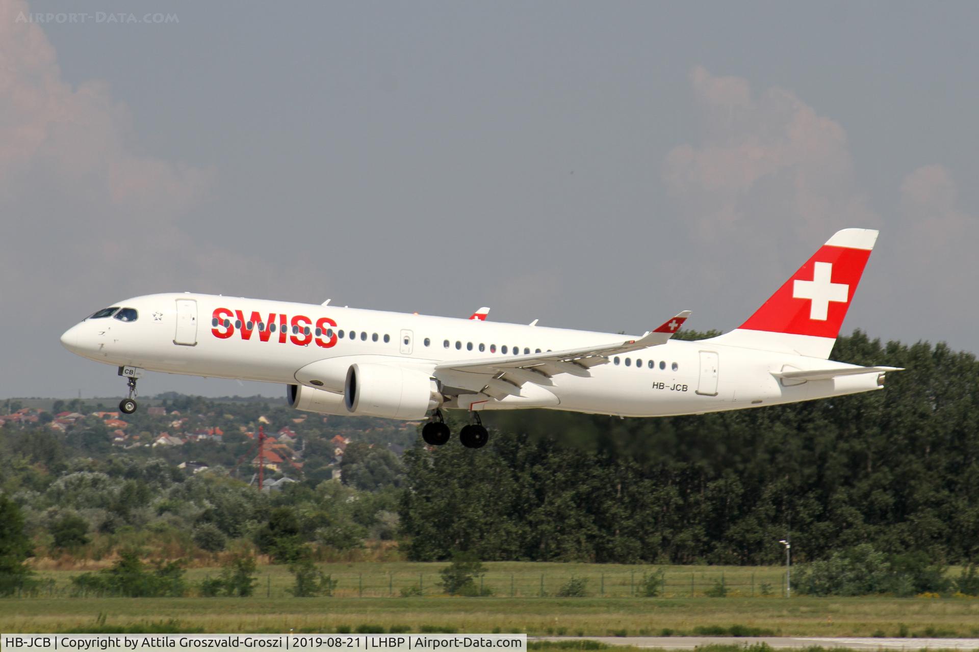 HB-JCB, 2017 Bombardier CSeries CS300 (BD-500-1A11) C/N 55011, LHBP/BUD - Budapest Ferihegy, Liszt Ferenc International Airport, Hungary