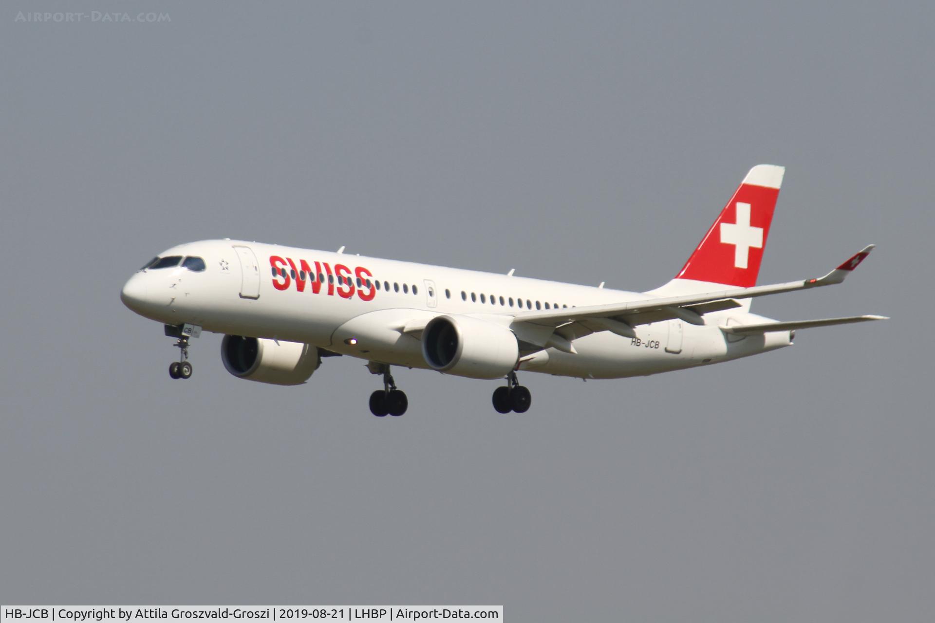 HB-JCB, 2017 Bombardier CSeries CS300 (BD-500-1A11) C/N 55011, LHBP/BUD - Budapest Ferihegy, Liszt Ferenc International Airport, Hungary