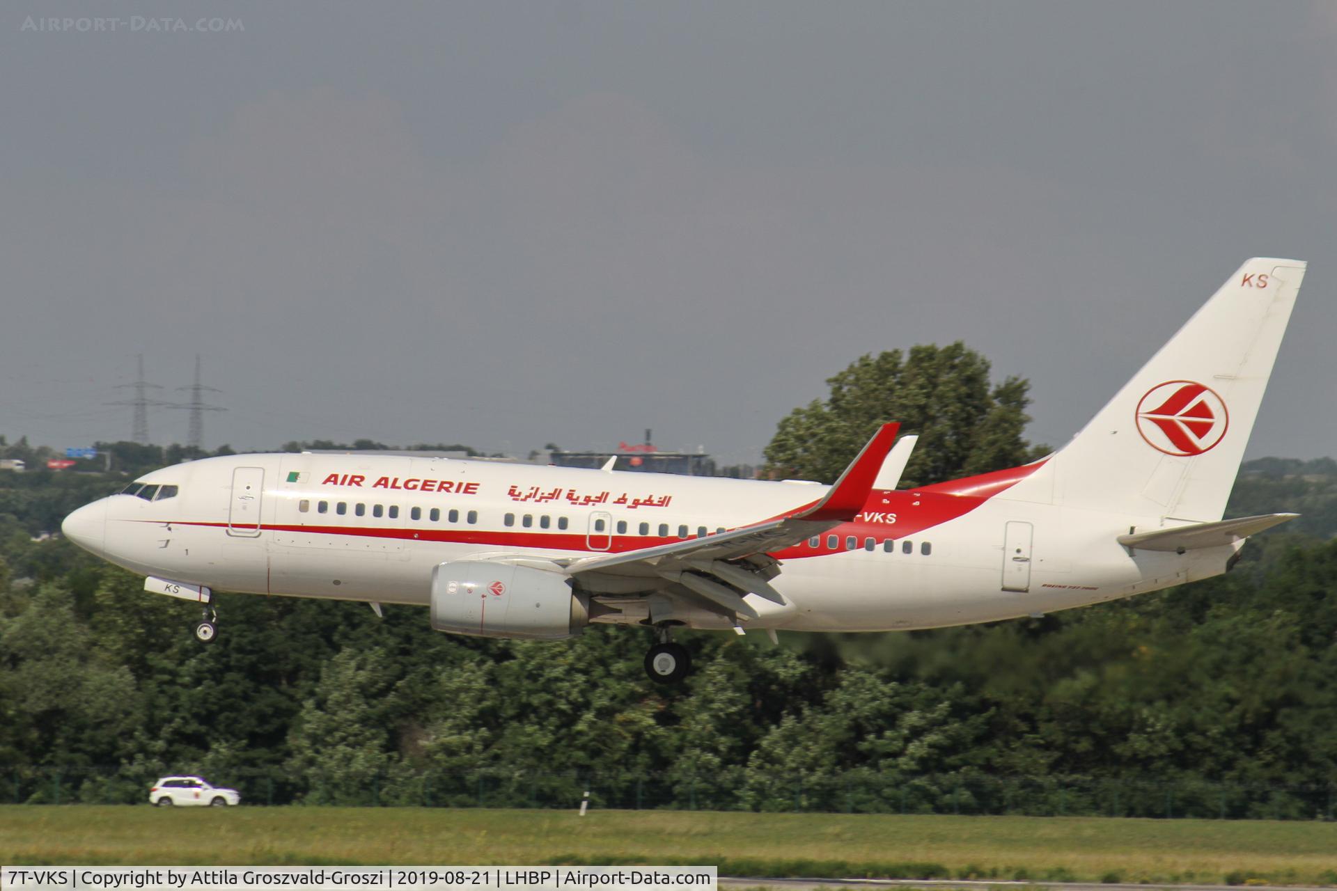 7T-VKS, 2016 Boeing 737-7D6C C/N 61340, LHBP/BUD - Budapest Ferihegy, Liszt Ferenc International Airport, Hungary