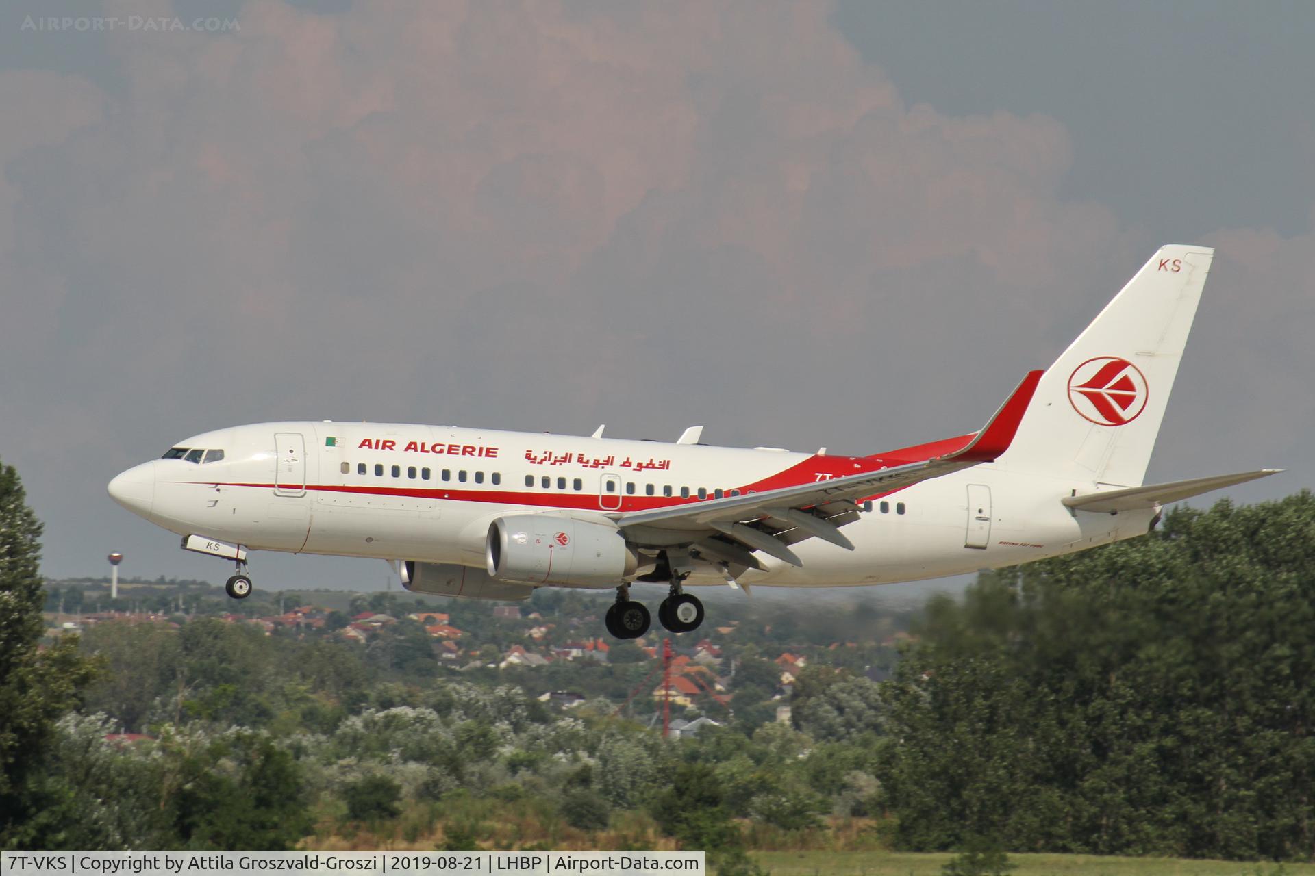 7T-VKS, 2016 Boeing 737-7D6C C/N 61340, LHBP/BUD - Budapest Ferihegy, Liszt Ferenc International Airport, Hungary