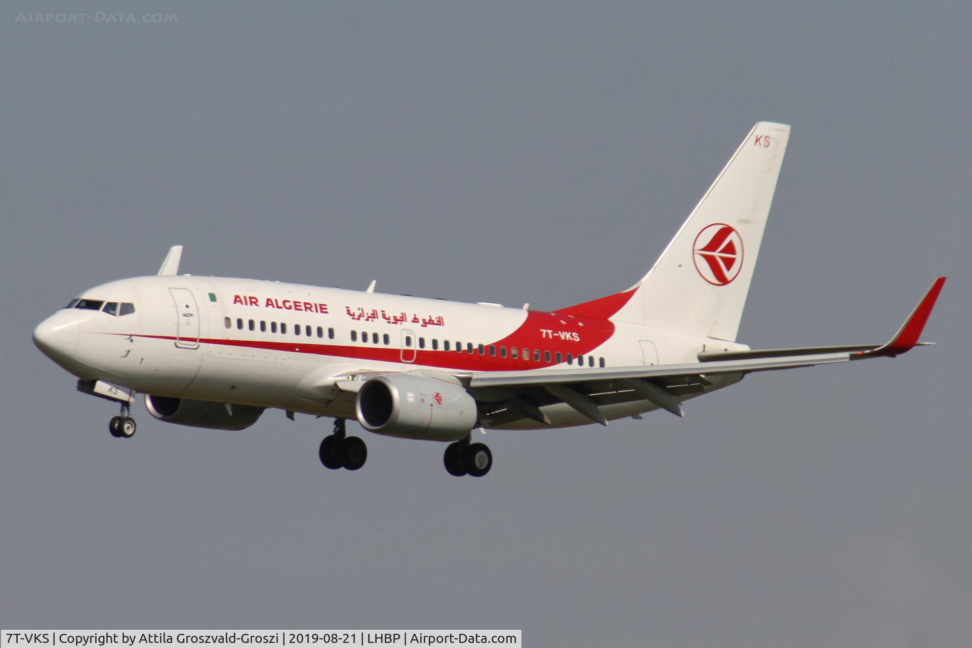 7T-VKS, 2016 Boeing 737-7D6C C/N 61340, LHBP/BUD - Budapest Ferihegy, Liszt Ferenc International Airport, Hungary