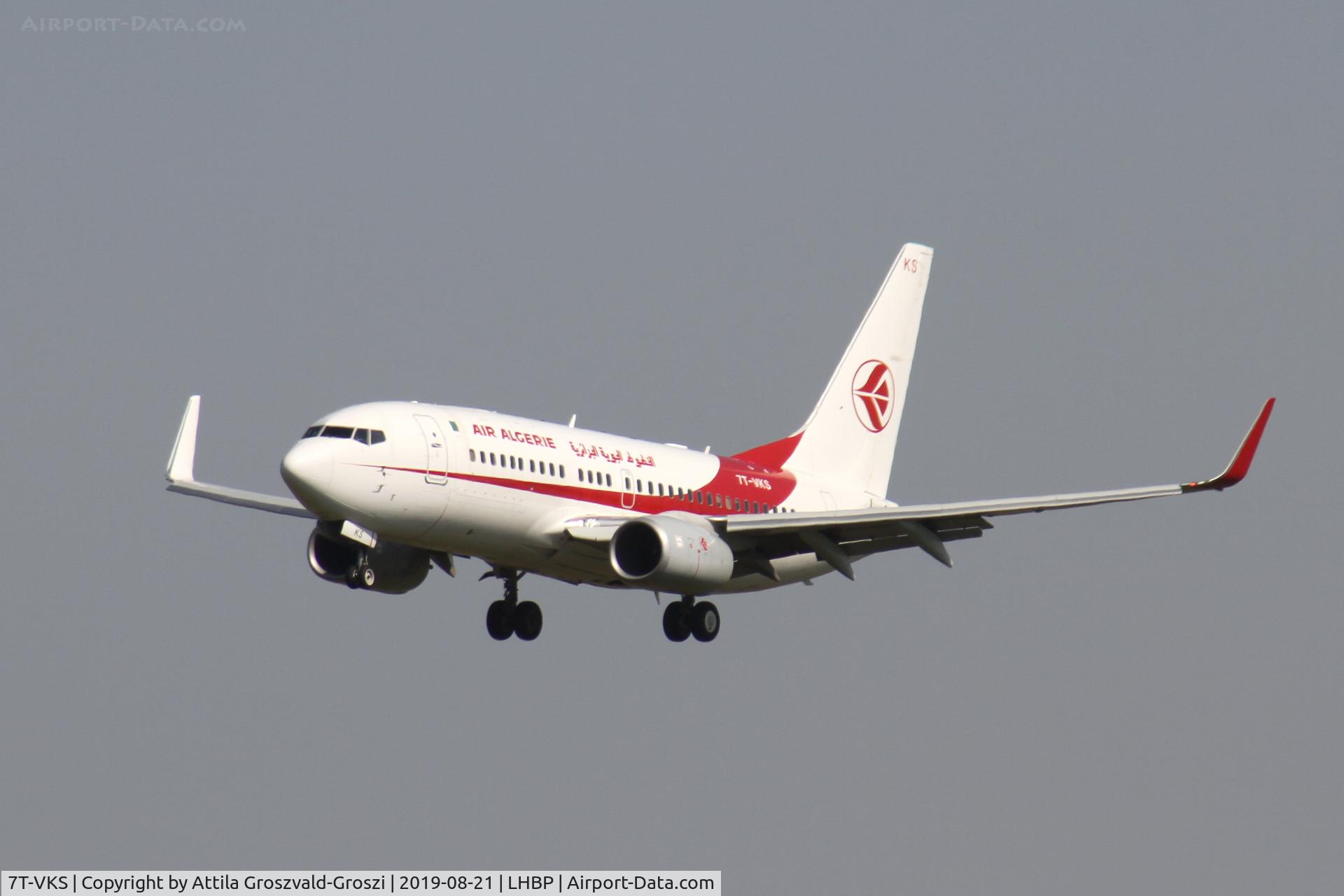 7T-VKS, 2016 Boeing 737-7D6C C/N 61340, LHBP/BUD - Budapest Ferihegy, Liszt Ferenc International Airport, Hungary