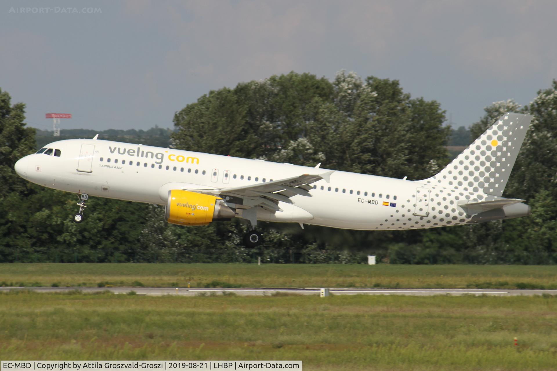 EC-MBD, 2008 Airbus A320-214 C/N 3444, LHBP/BUD - Budapest Ferihegy, Liszt Ferenc International Airport, Hungary