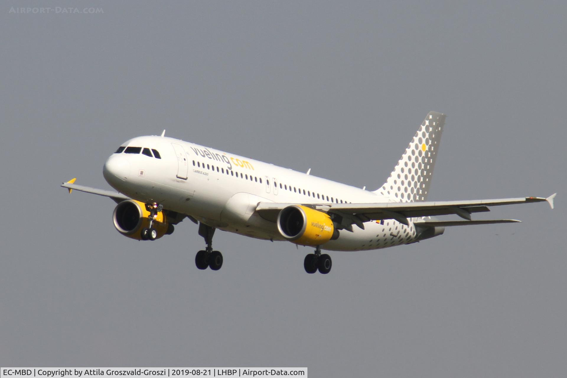 EC-MBD, 2008 Airbus A320-214 C/N 3444, LHBP/BUD - Budapest Ferihegy, Liszt Ferenc International Airport, Hungary