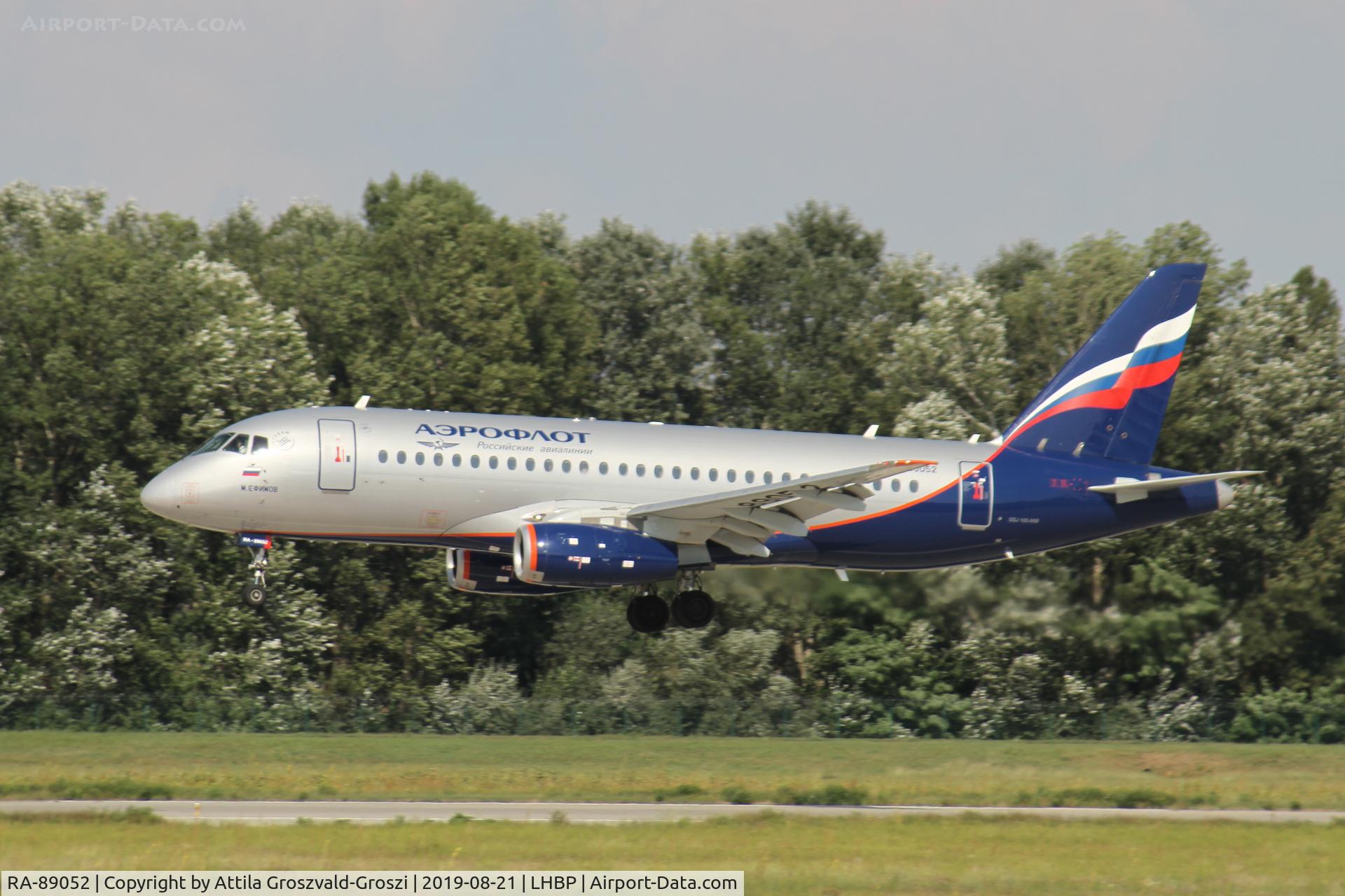 RA-89052, 2015 Sukhoi Superjet 100 C/N 95088, LHBP/BUD - Budapest Ferihegy, Liszt Ferenc International Airport, Hungary