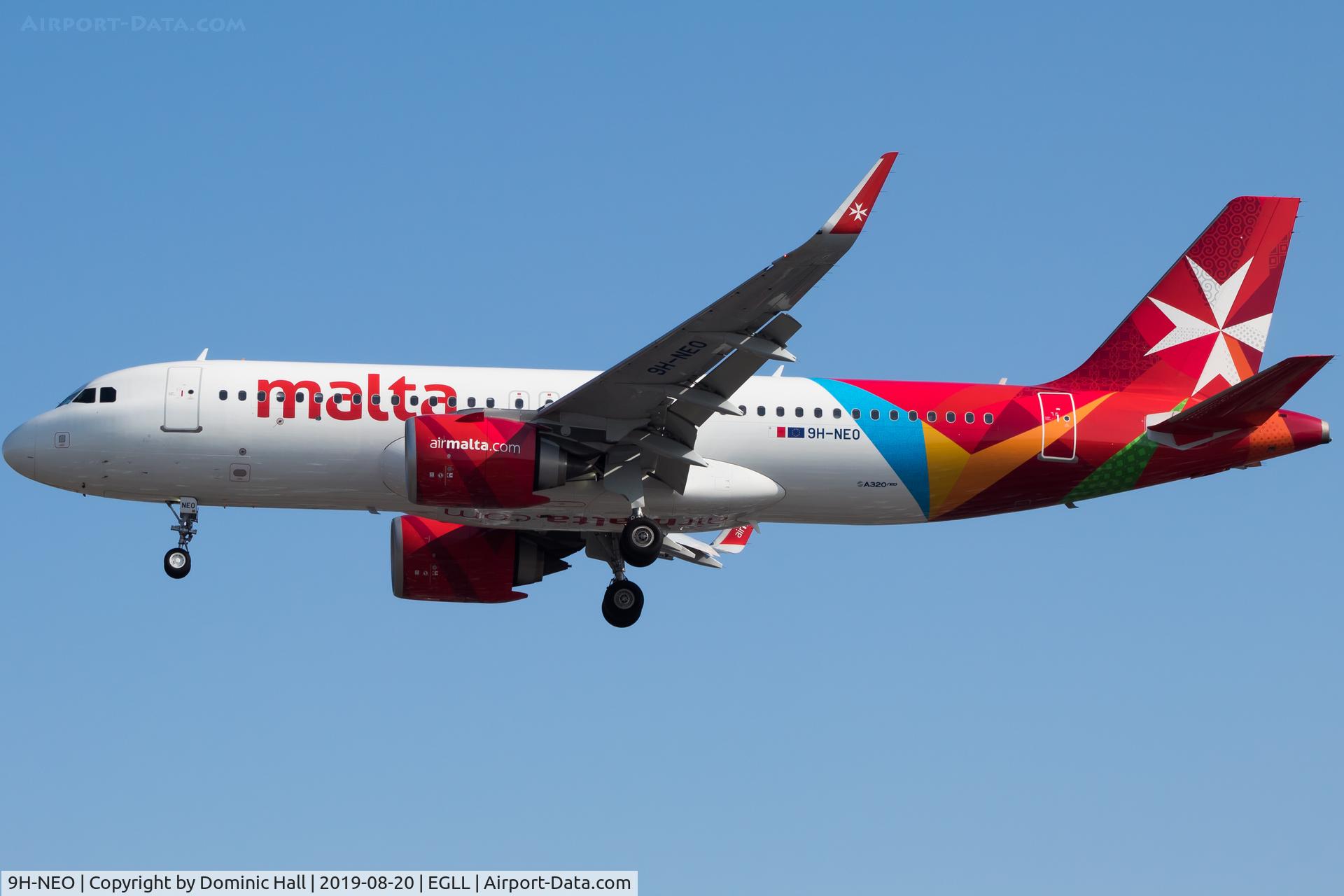 9H-NEO, 2017 Airbus A320-251N C/N 7875, Landing RWY 27R