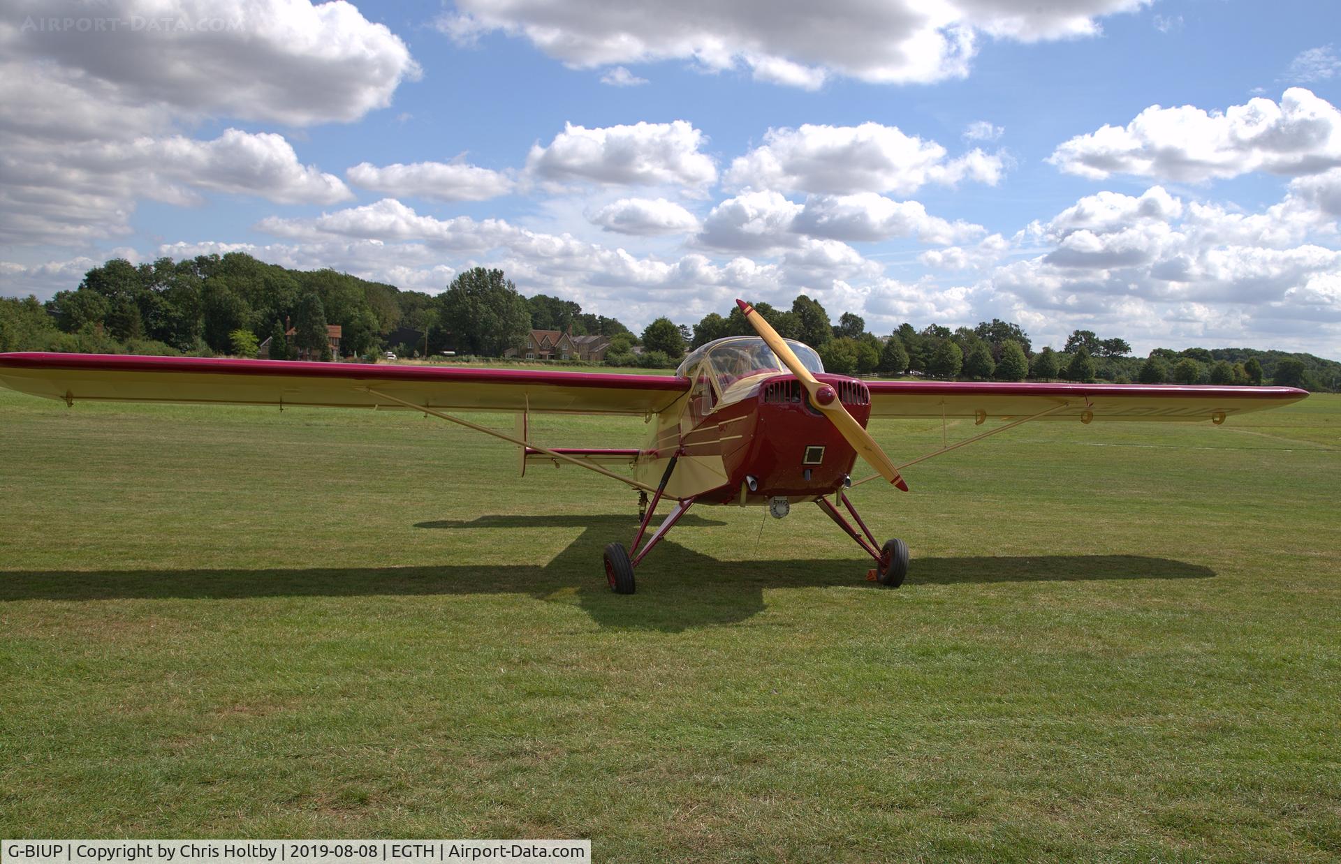 G-BIUP, 1950 Nord NC-854S C/N 54, The 1950 Nord head-on showing the immaculately preserved livery and wooden prop