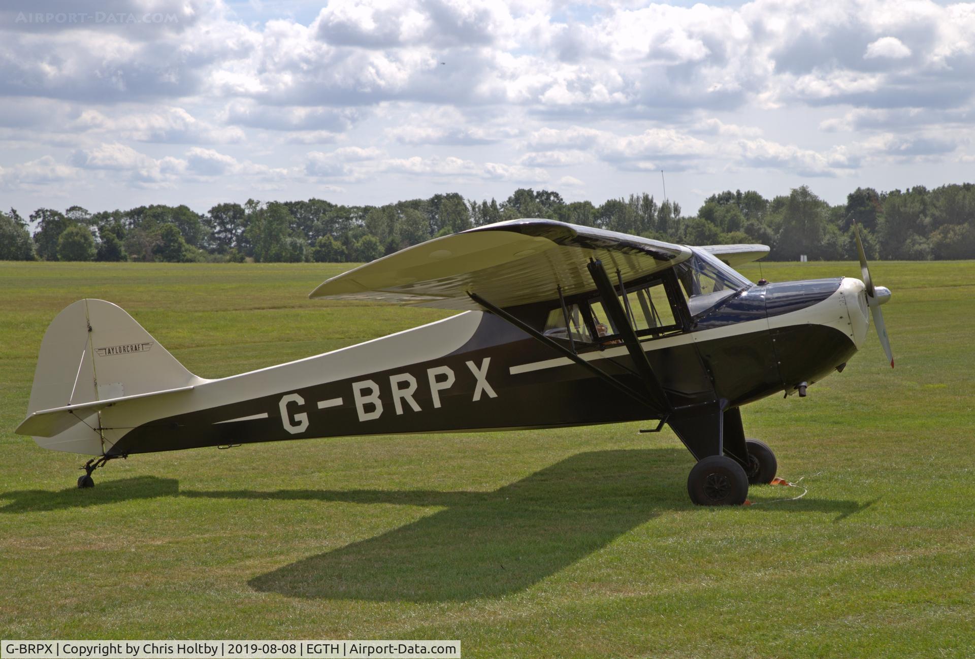 G-BRPX, 1945 Taylorcraft BC-12D Twosome C/N 6462, 1945 Taylorcraft Twosome at the Gathering of Moths Day 2019 at Old Warden