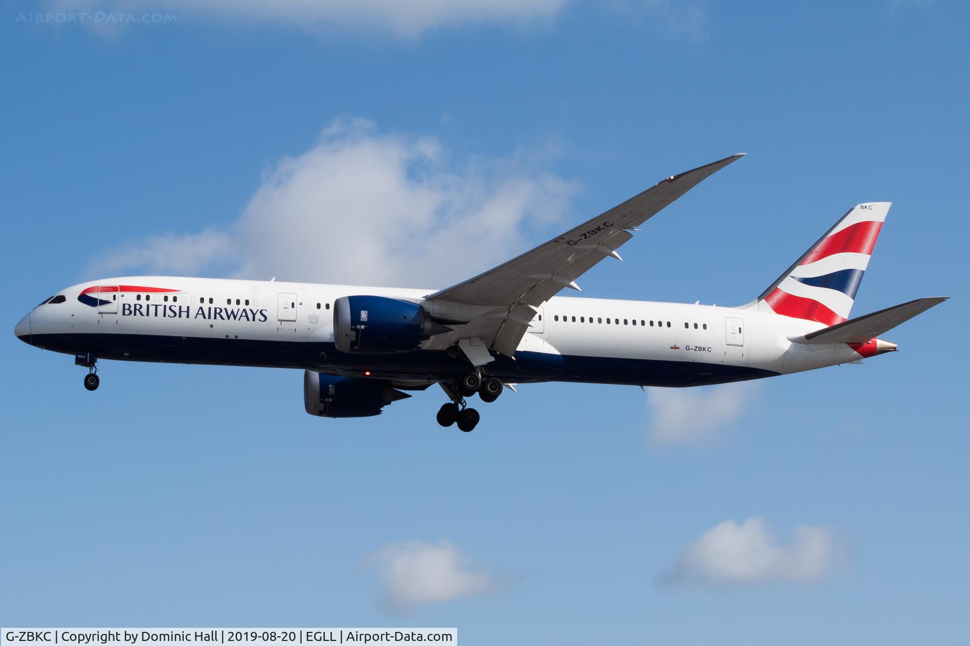G-ZBKC, 2015 Boeing 787-9 Dreamliner Dreamliner C/N 38621, Landing RWY 27R