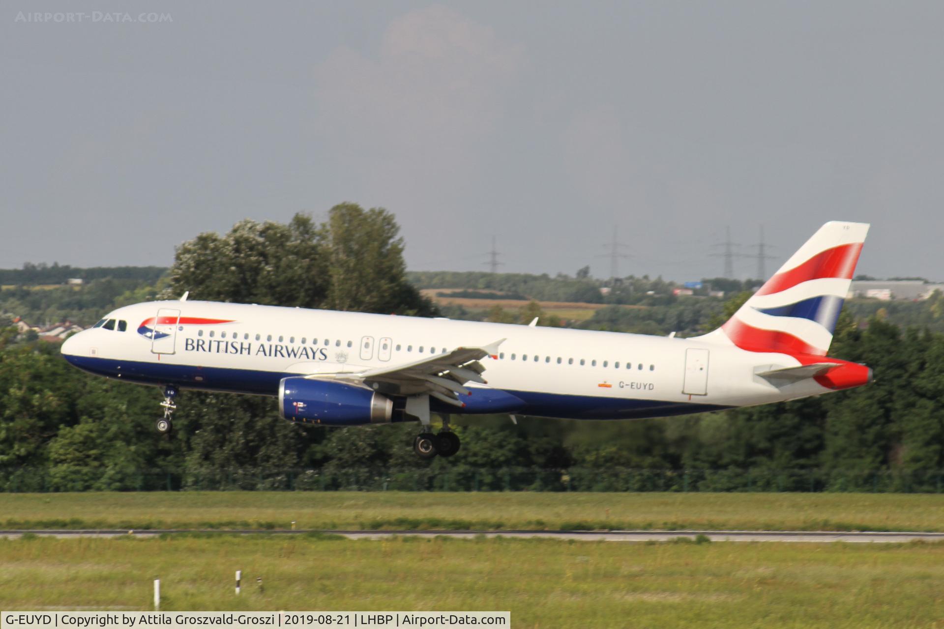 G-EUYD, 2008 Airbus A320-232 C/N 3726, LHBP/BUD - Budapest Ferihegy, Liszt Ferenc International Airport, Hungary