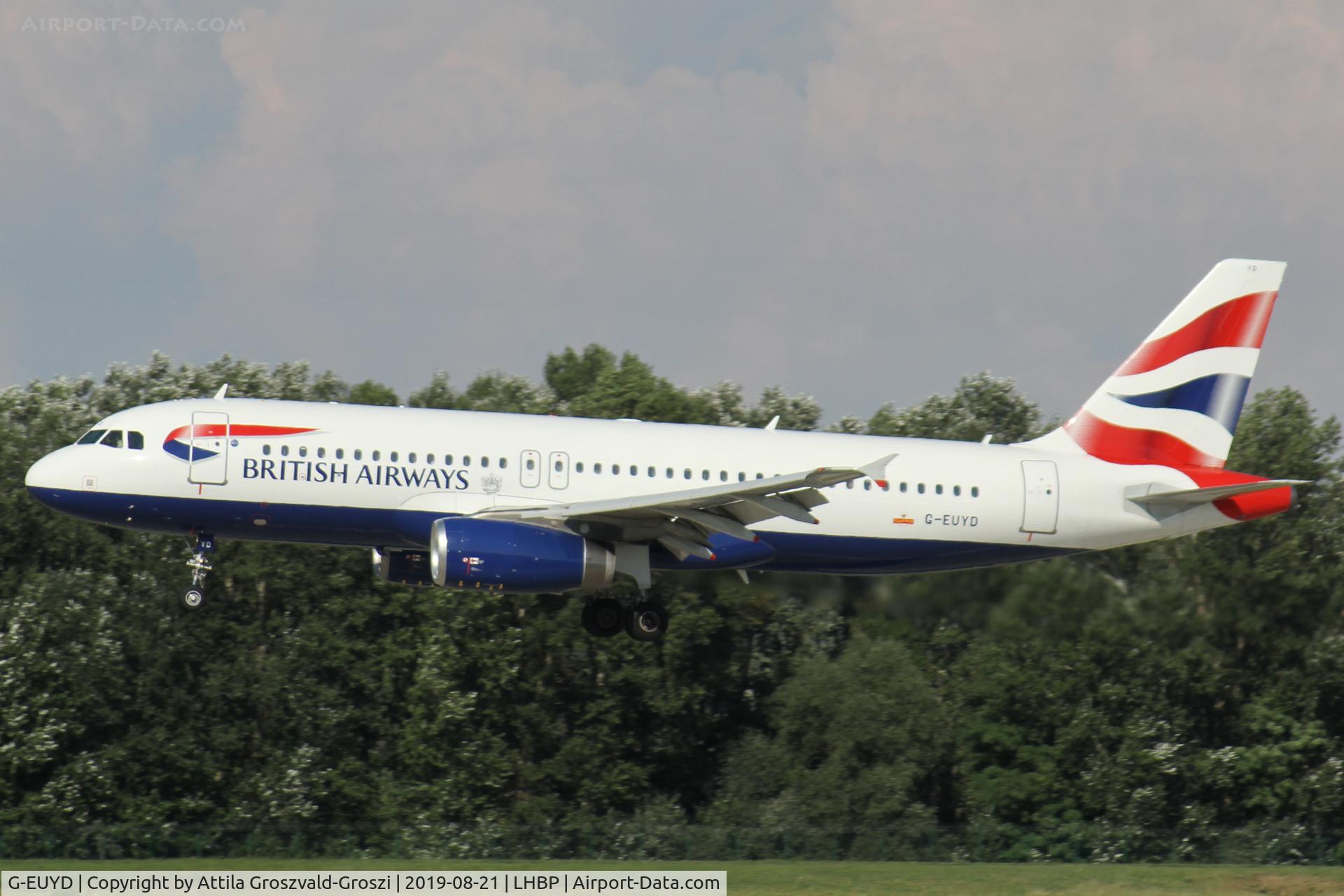 G-EUYD, 2008 Airbus A320-232 C/N 3726, LHBP/BUD - Budapest Ferihegy, Liszt Ferenc International Airport, Hungary