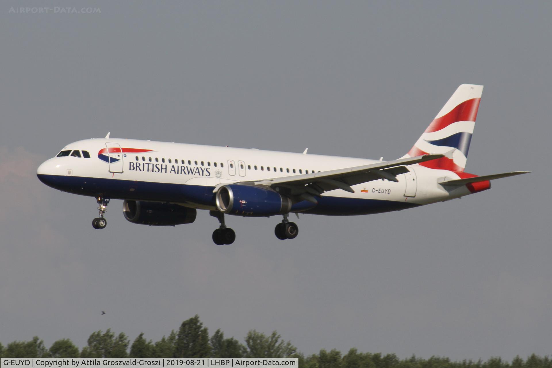 G-EUYD, 2008 Airbus A320-232 C/N 3726, LHBP/BUD - Budapest Ferihegy, Liszt Ferenc International Airport, Hungary