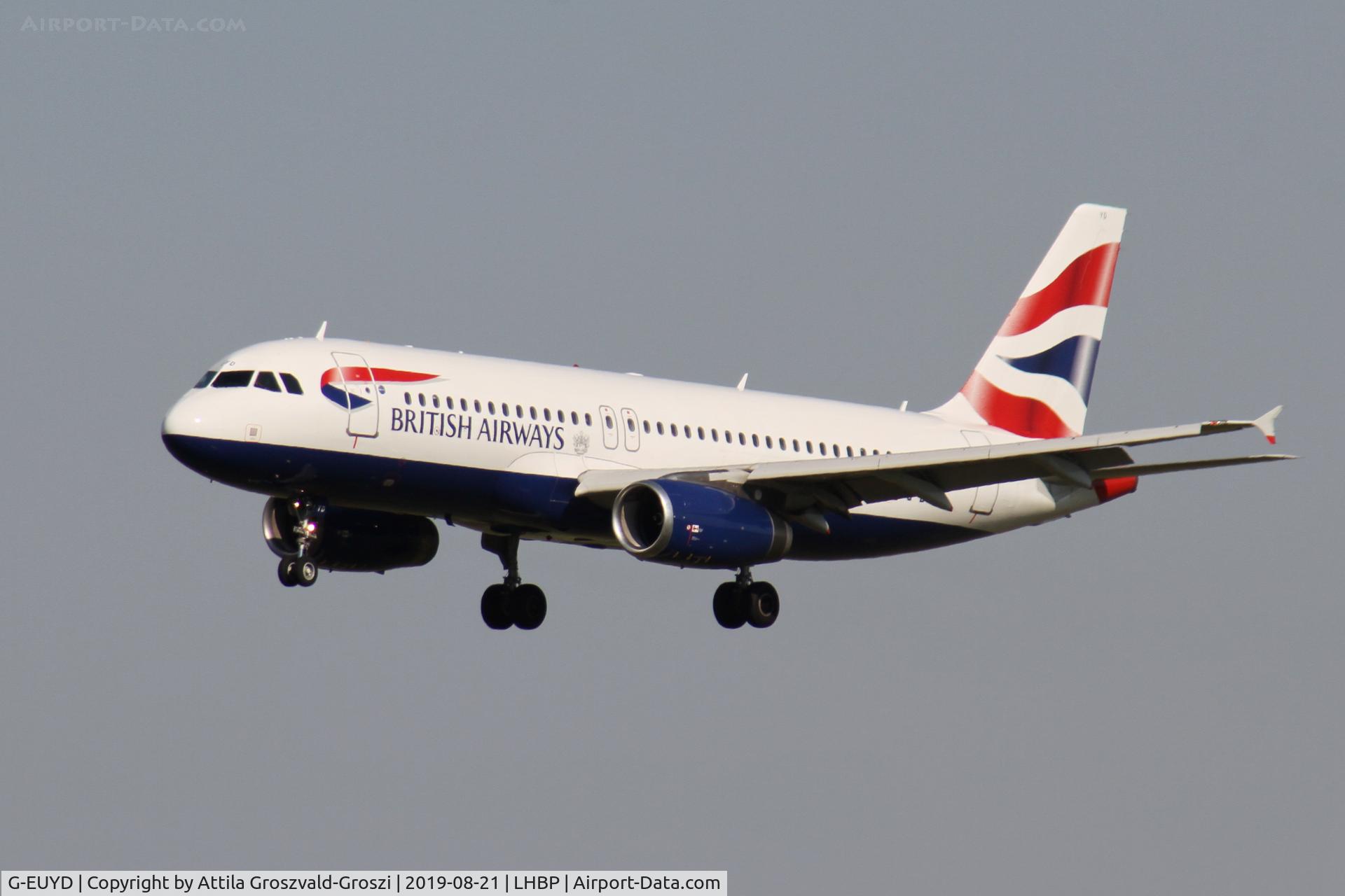 G-EUYD, 2008 Airbus A320-232 C/N 3726, LHBP/BUD - Budapest Ferihegy, Liszt Ferenc International Airport, Hungary