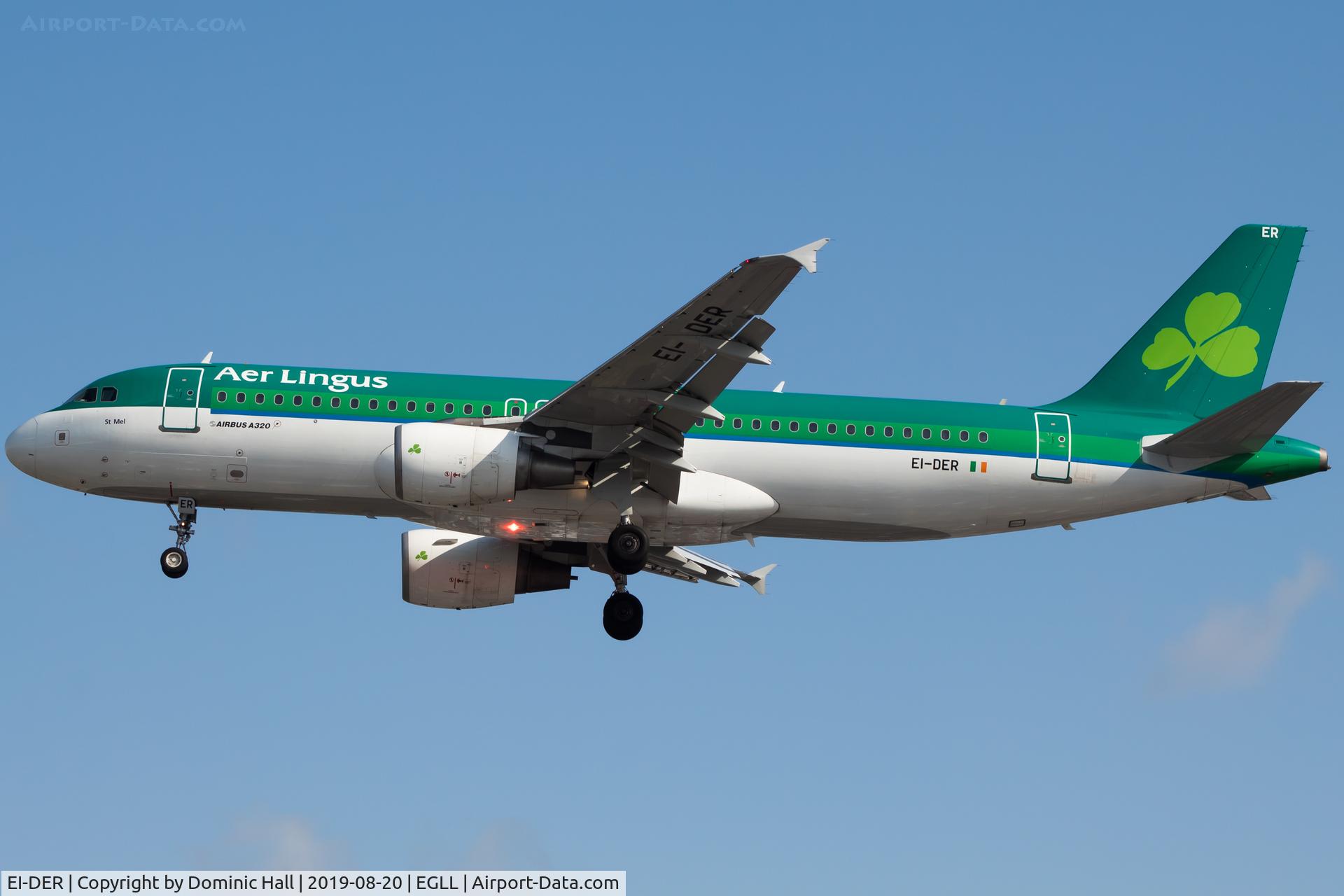EI-DER, 2005 Airbus A320-214 C/N 2583, Landing RWY 27R