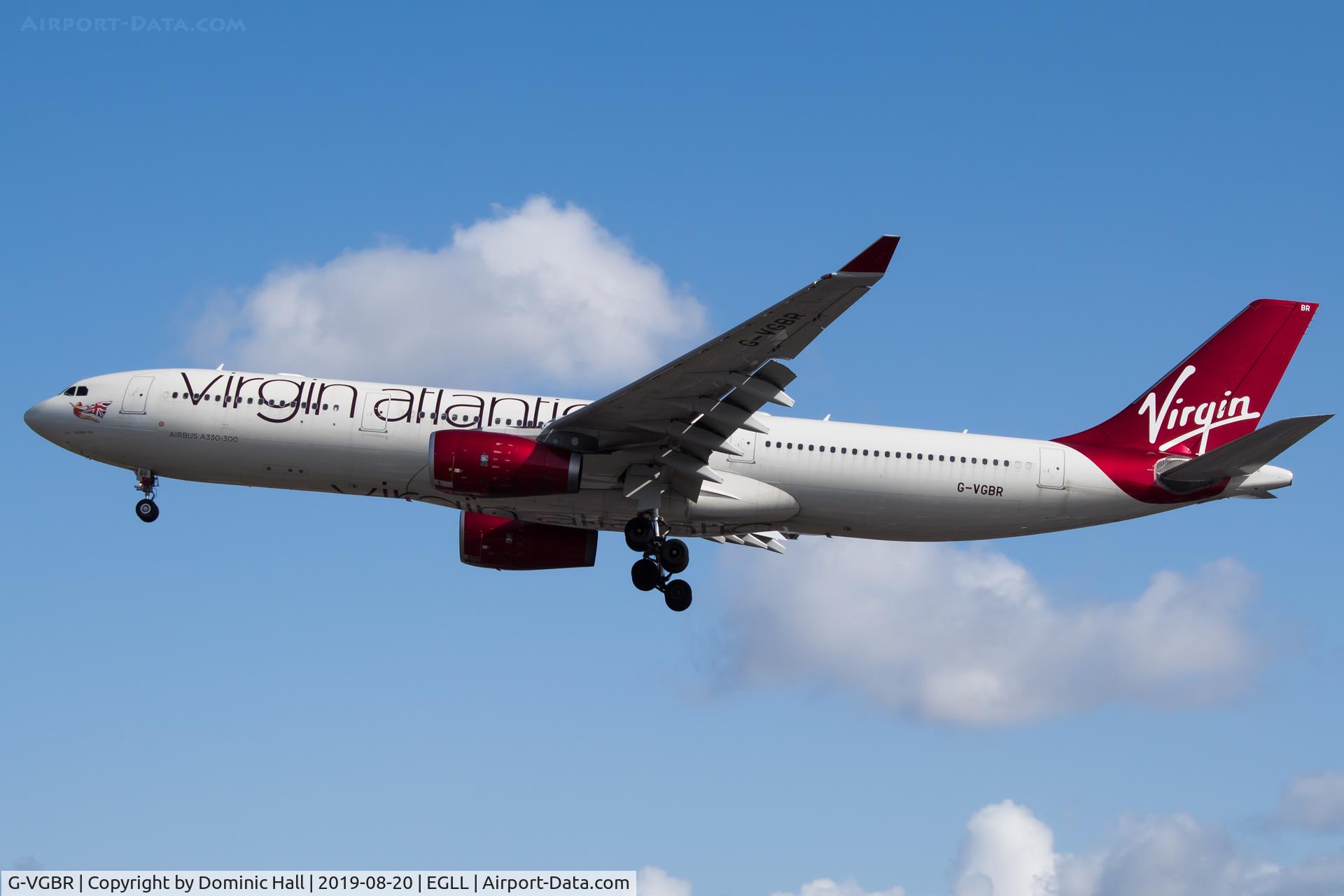 G-VGBR, 2012 Airbus A330-343X C/N 1329, Landing RWY 27R