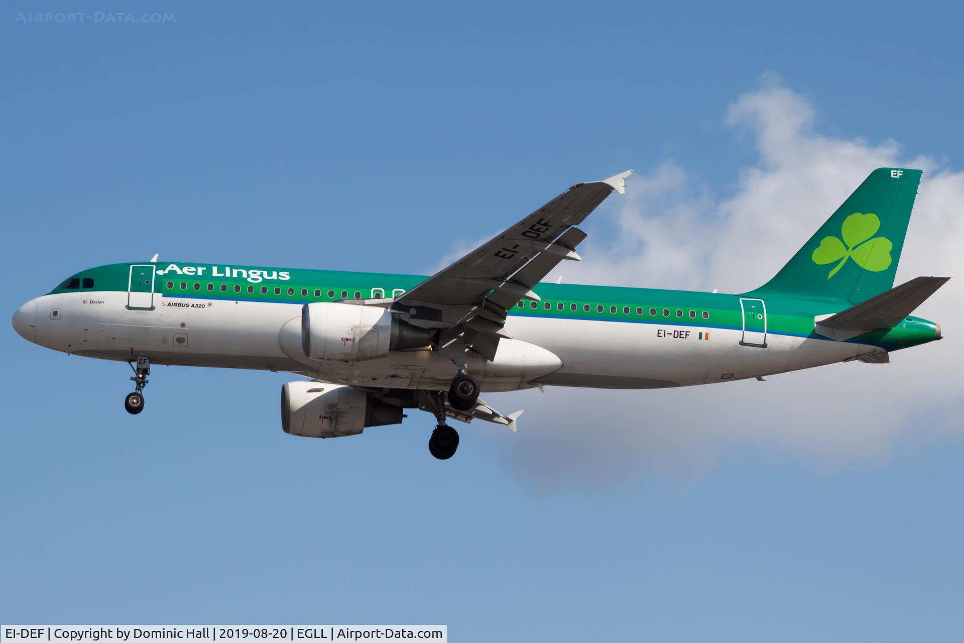 EI-DEF, 2004 Airbus A320-214 C/N 2256, Landing RWY 27R