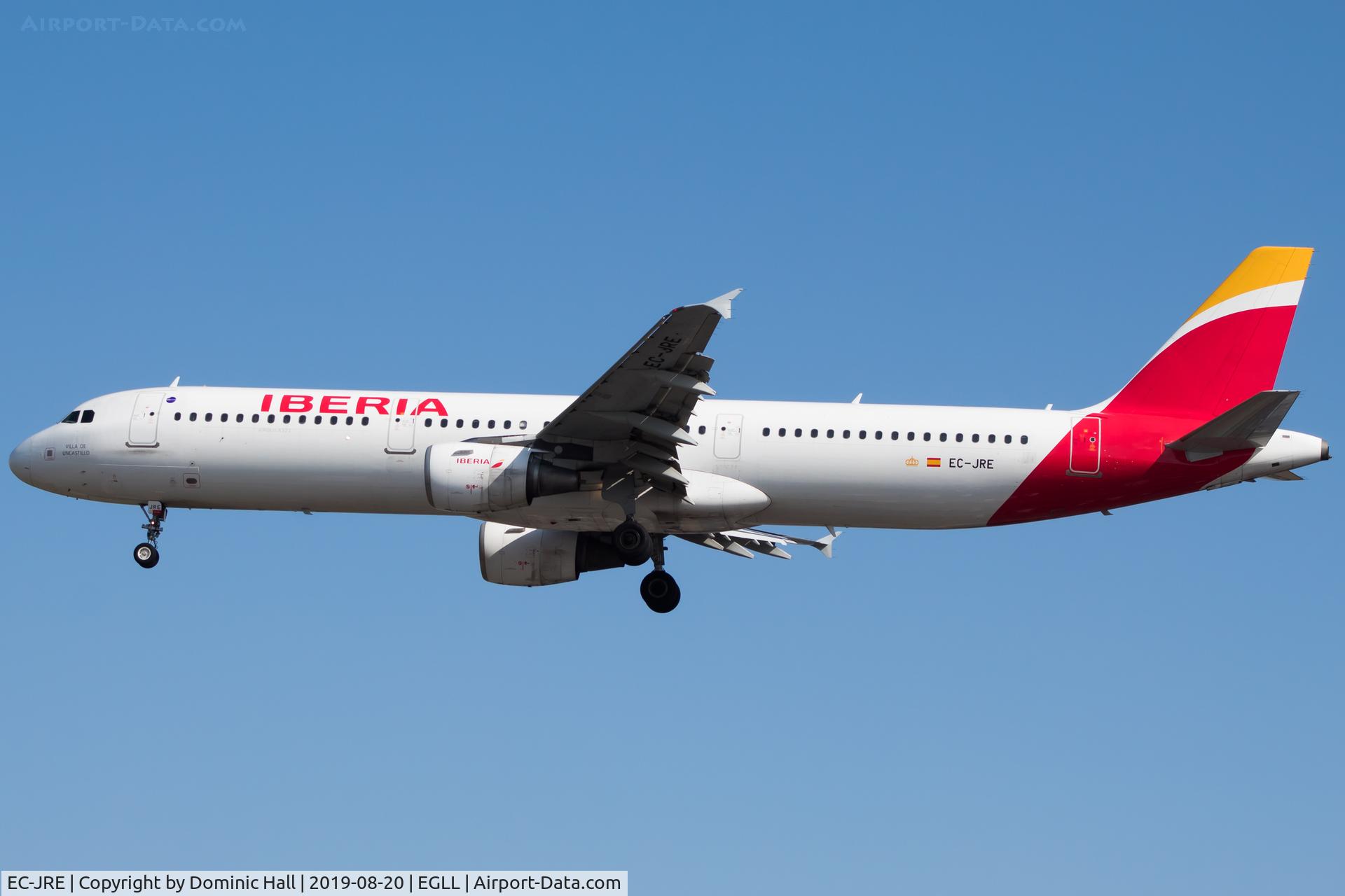 EC-JRE, 2006 Airbus A321-211 C/N 2756, Landing RWY 27R
