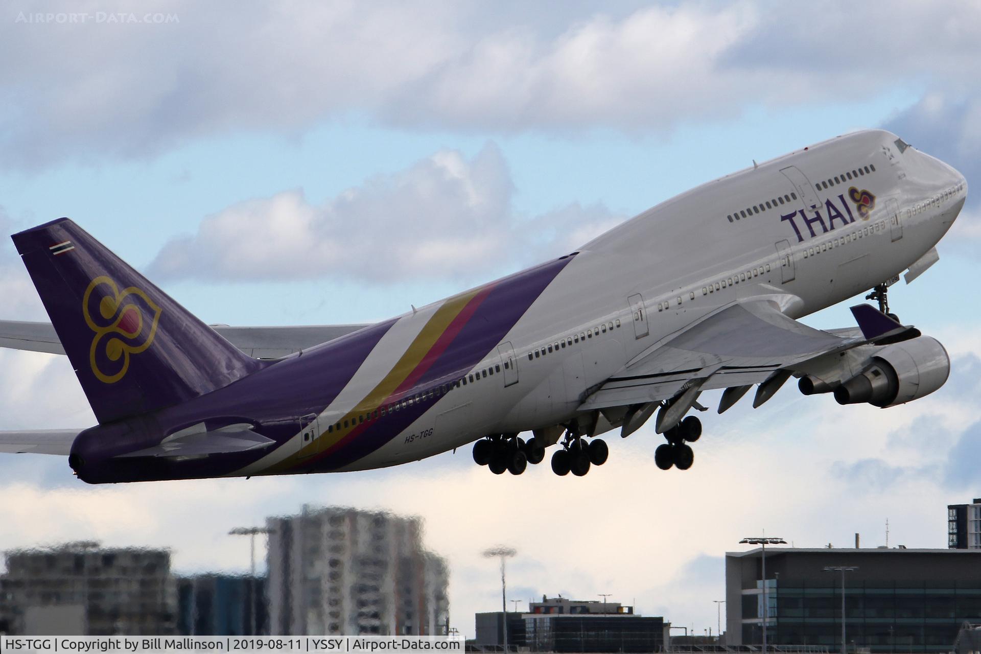 HS-TGG, 2003 Boeing 747-4D7 C/N 33771, back to BKK