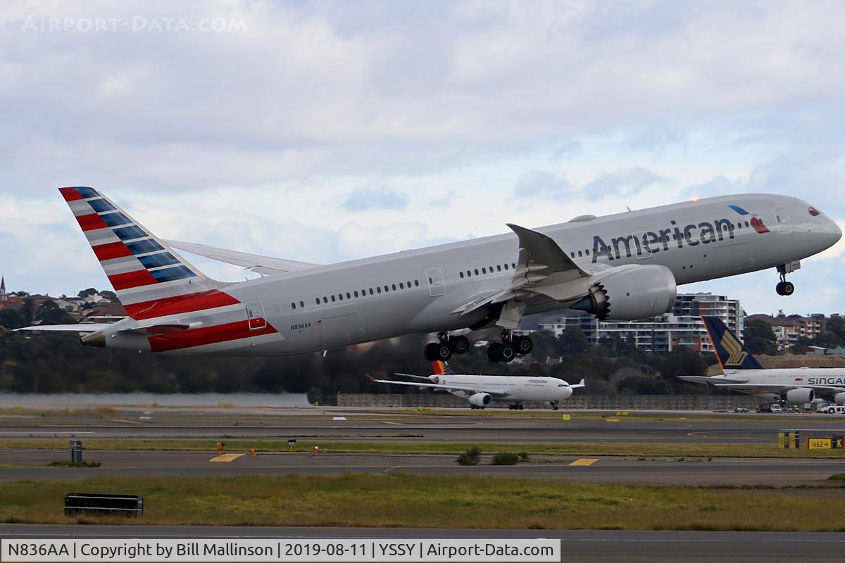 N836AA, 2018 Boeing 787-9 Dreamliner C/N 40654, home to LAX