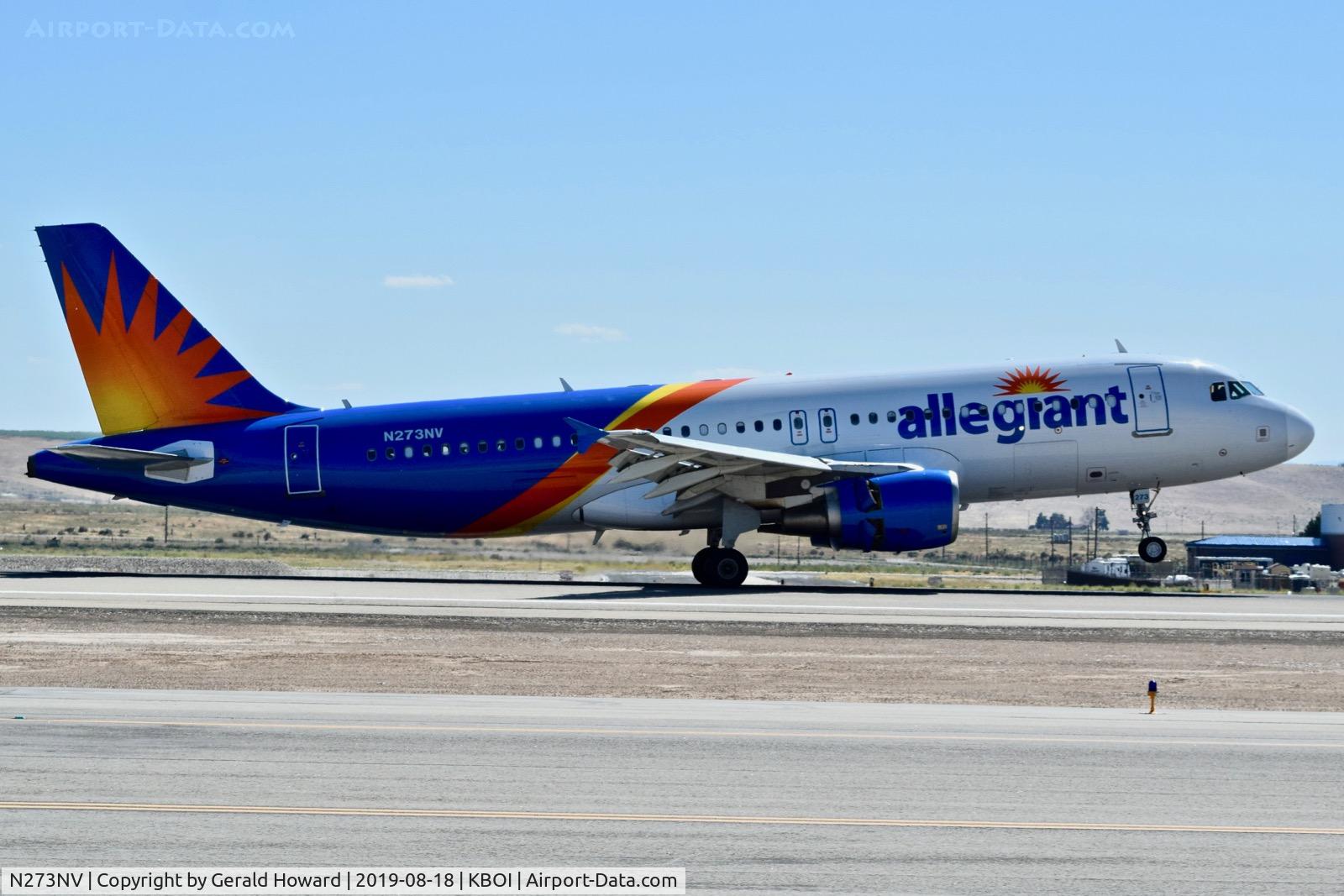 N273NV, 2007 Airbus A320-216 C/N 3076, Landing TWU 28R.