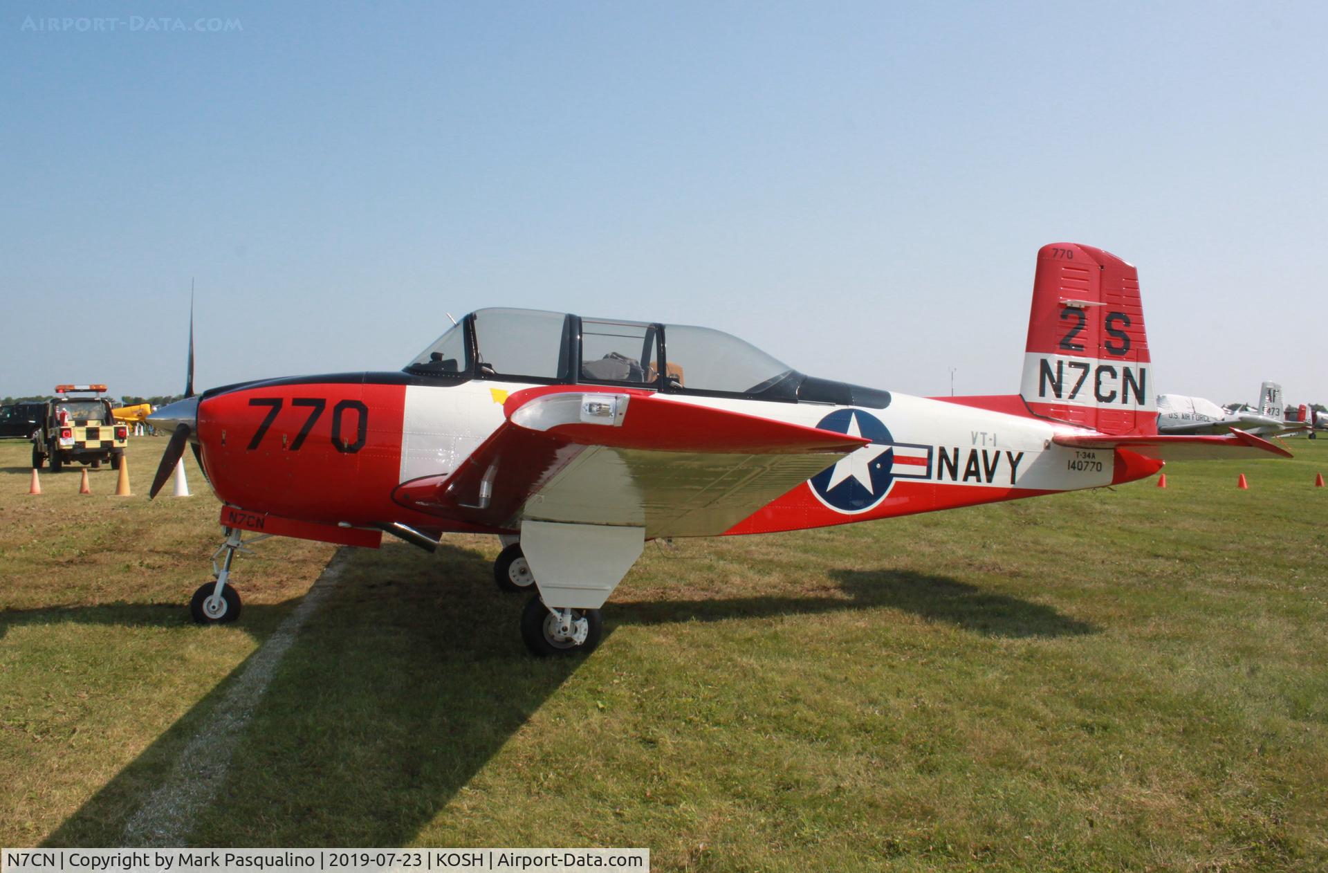 N7CN, 1952 Beech (CCF) T-34A (A45) Mentor C/N CCF34-45, Beech T-34A