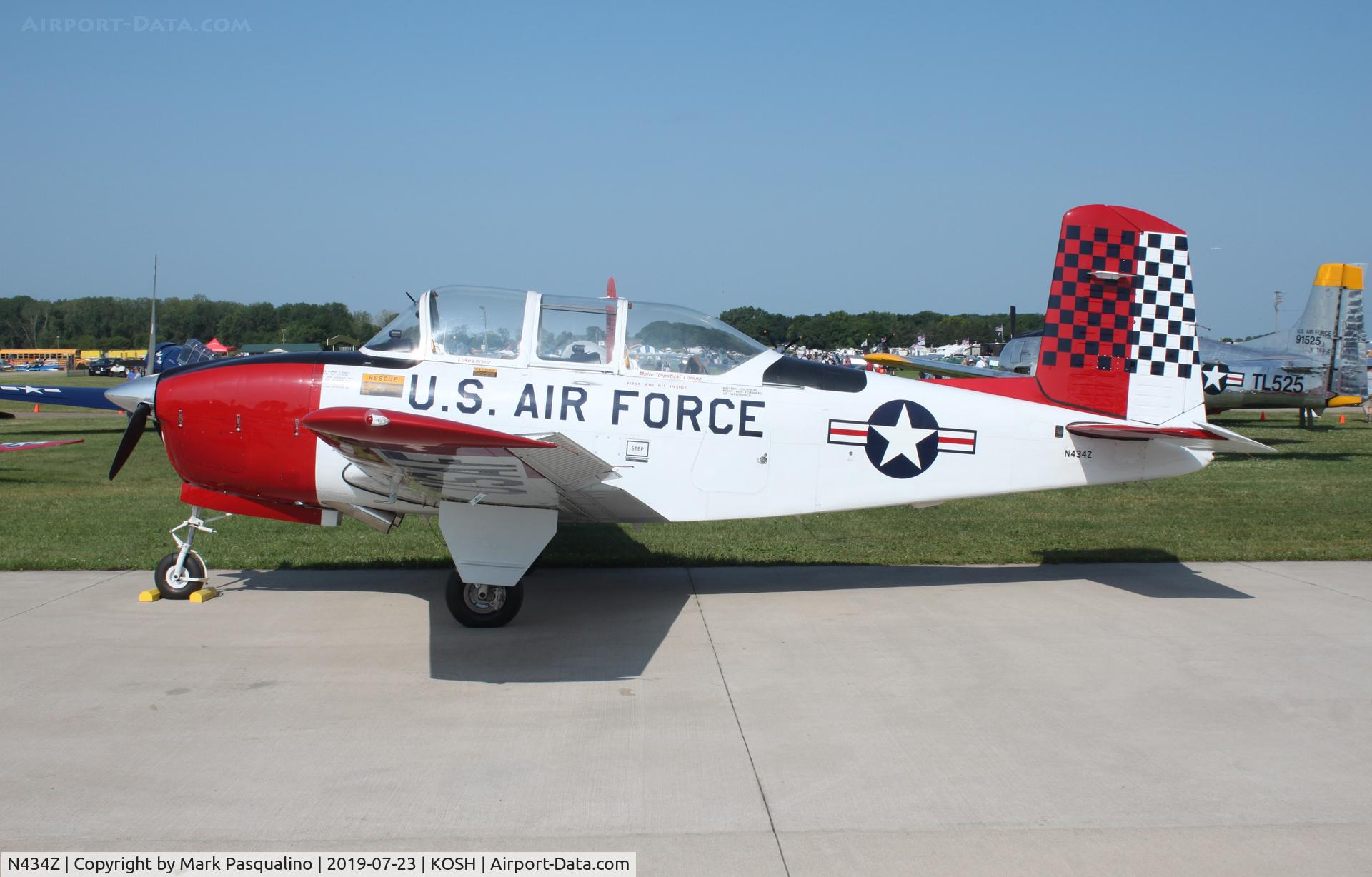 N434Z, 1954 Beech T-34A Mentor C/N G-93, Beech T-34A