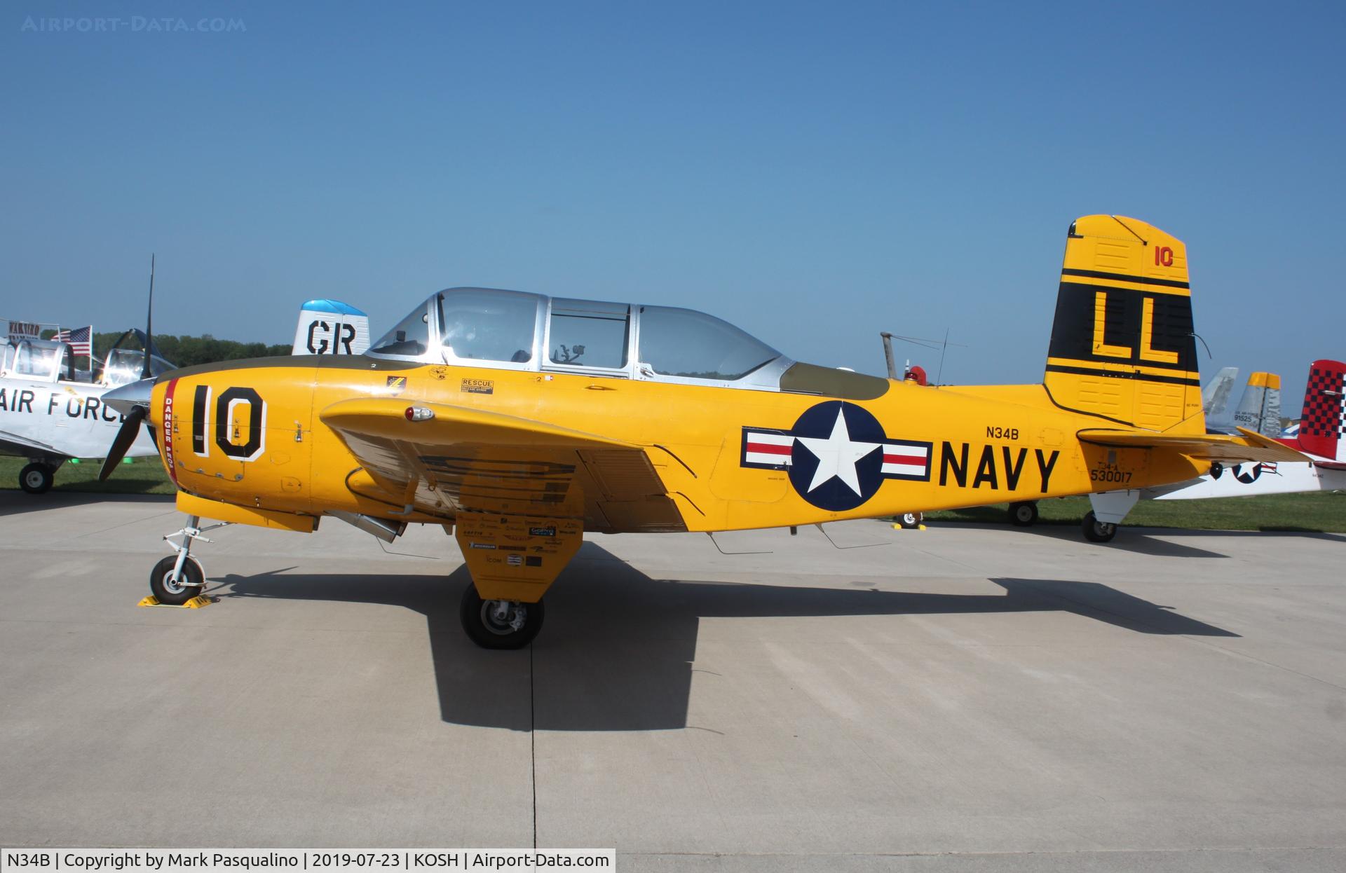 N34B, 1952 Beech B-45 C/N G-17, Beech T-34A
