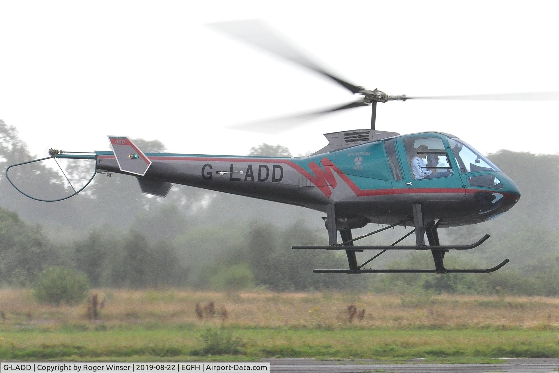 G-LADD, 1999 Enstrom 480 C/N 5037, Visiting Enstrom 480.