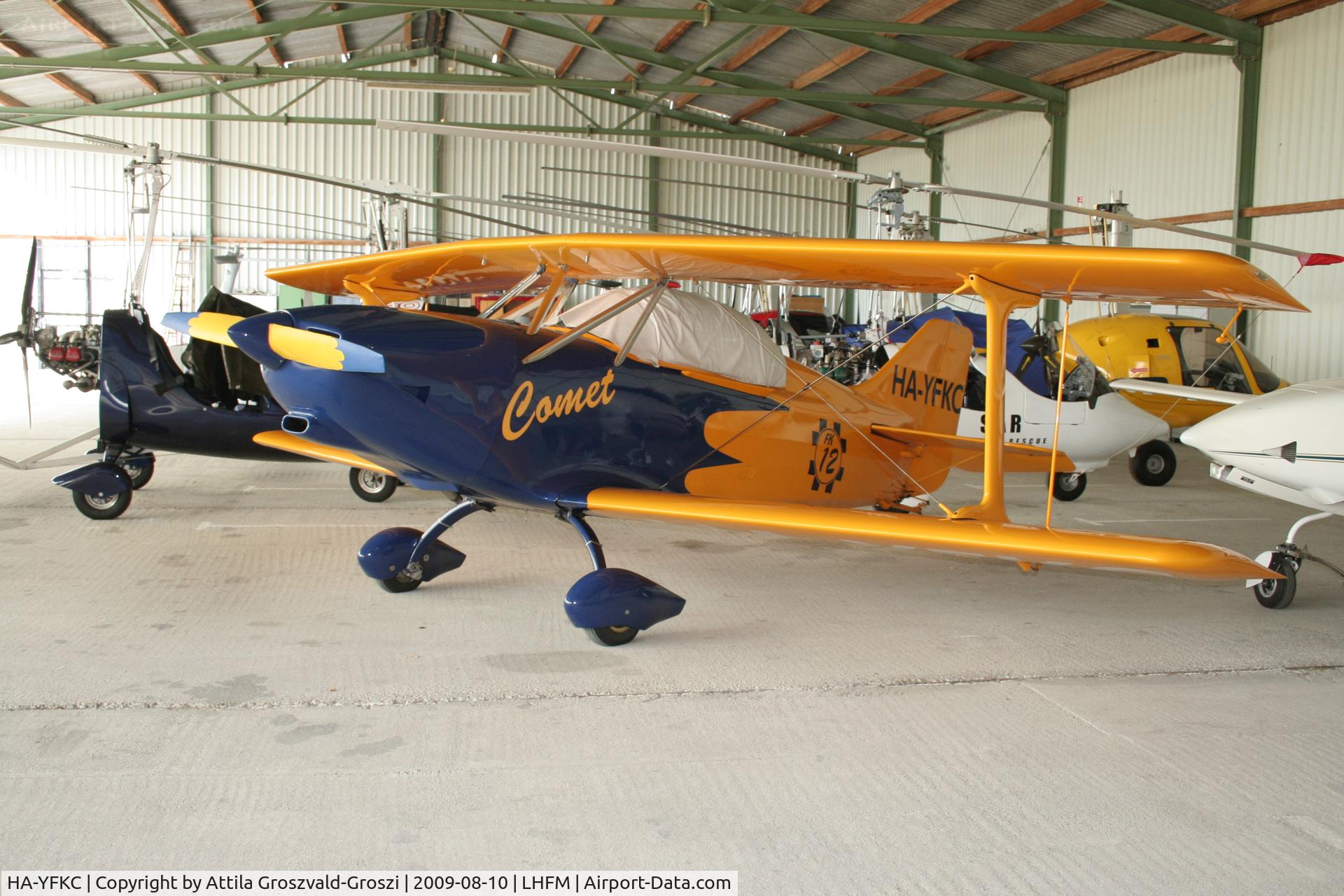 HA-YFKC, 2003 B & F Funk FK-12 Comet C/N 012-053, LHFM - Fertöszentmiklós, Meidl Airport, Hungary
