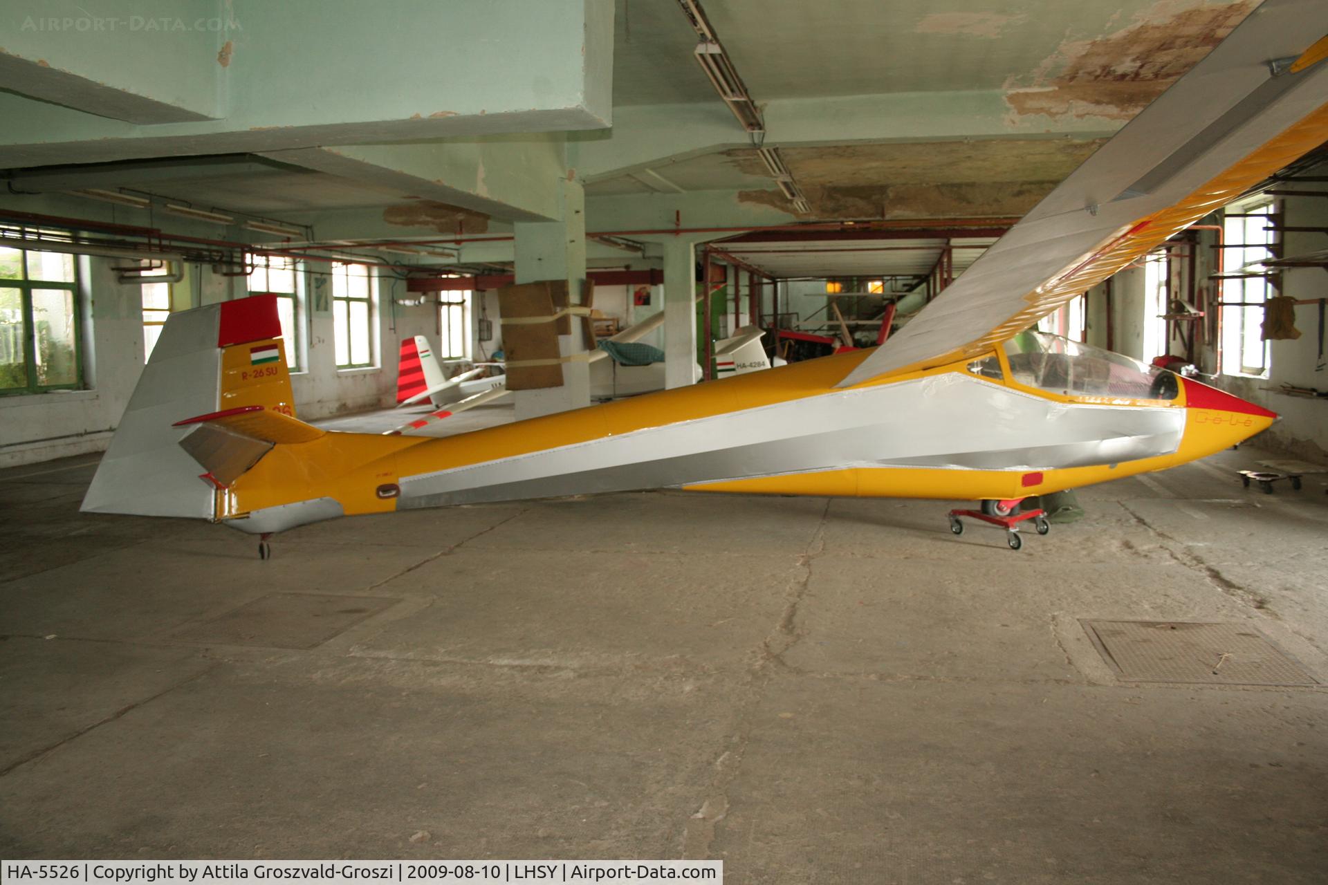 HA-5526, 1985 Rubik R-26SU Góbé 82 C/N AA800042, LHSY - Szombathely Airport, Hungary