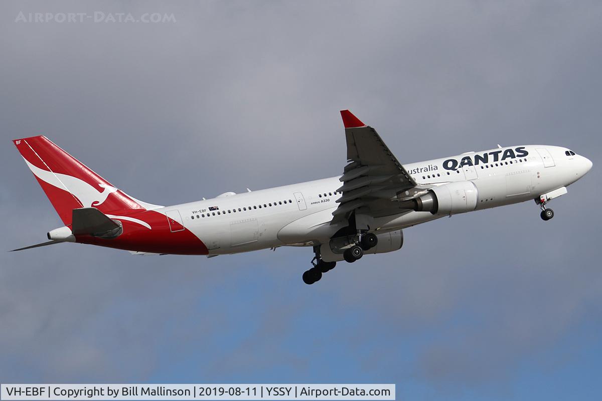 VH-EBF, 2007 Airbus A330-202 C/N 853, away to PER