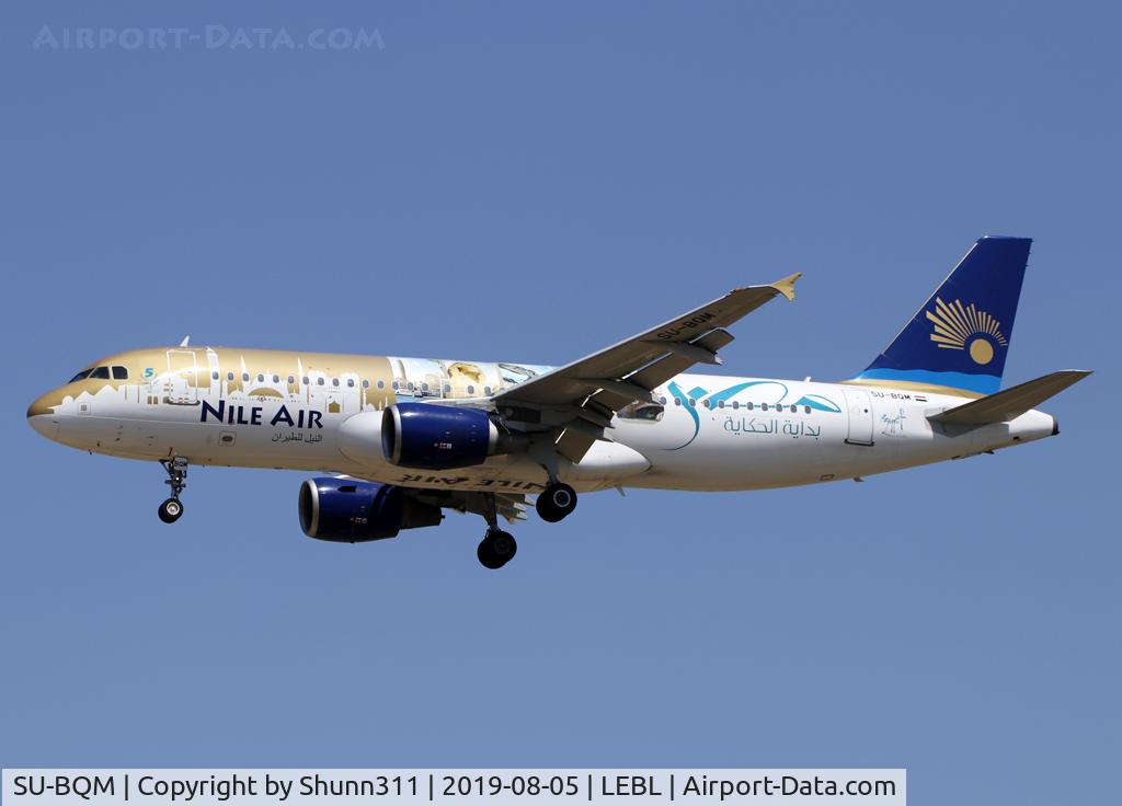 SU-BQM, 2010 Airbus A320-214 C/N 4310, Landing rwy 25R with special c/s... Wings of Lebanon flight