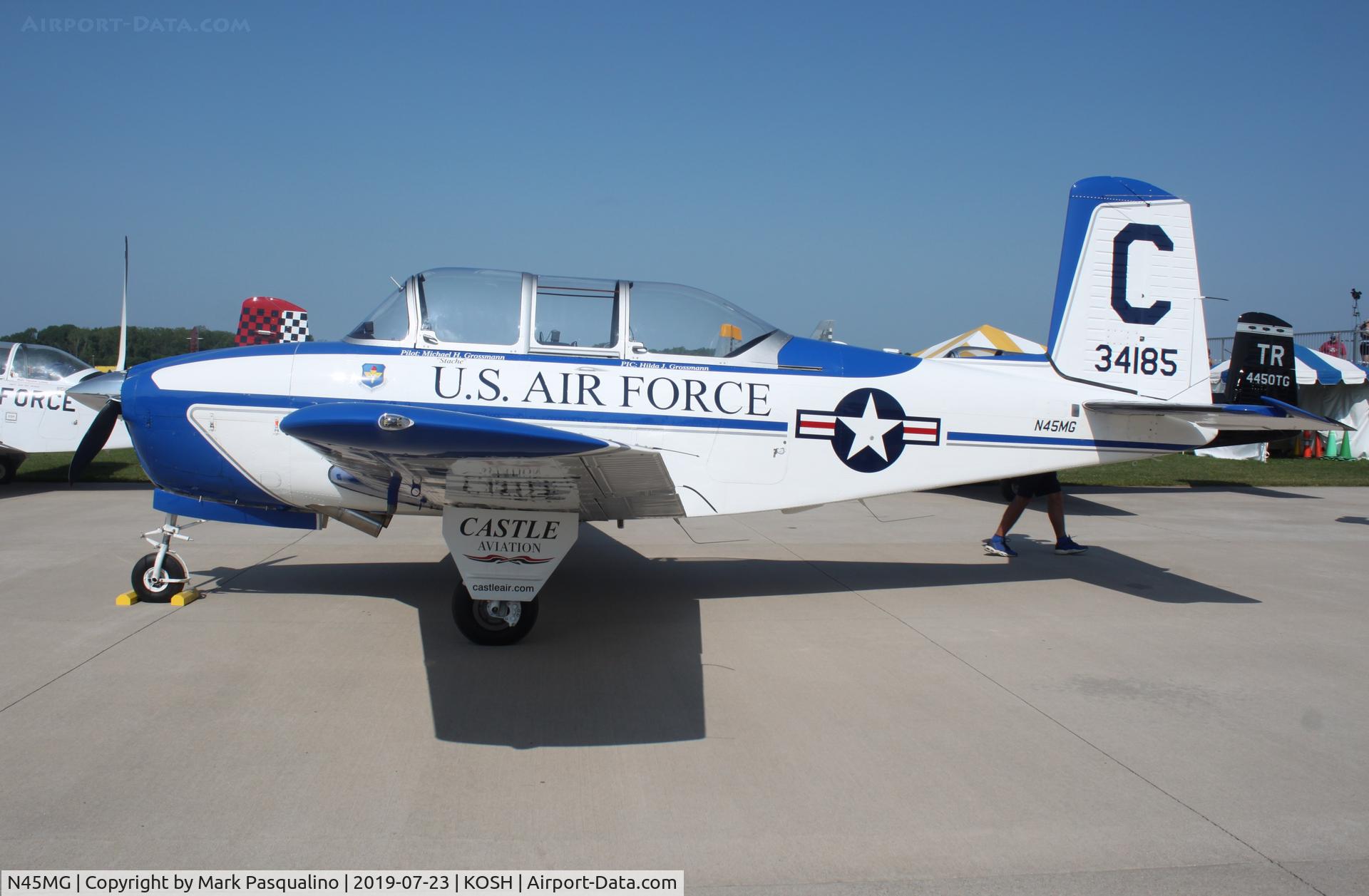N45MG, Beech T-34A (A45) Mentor C/N G-285, Beech T-34A