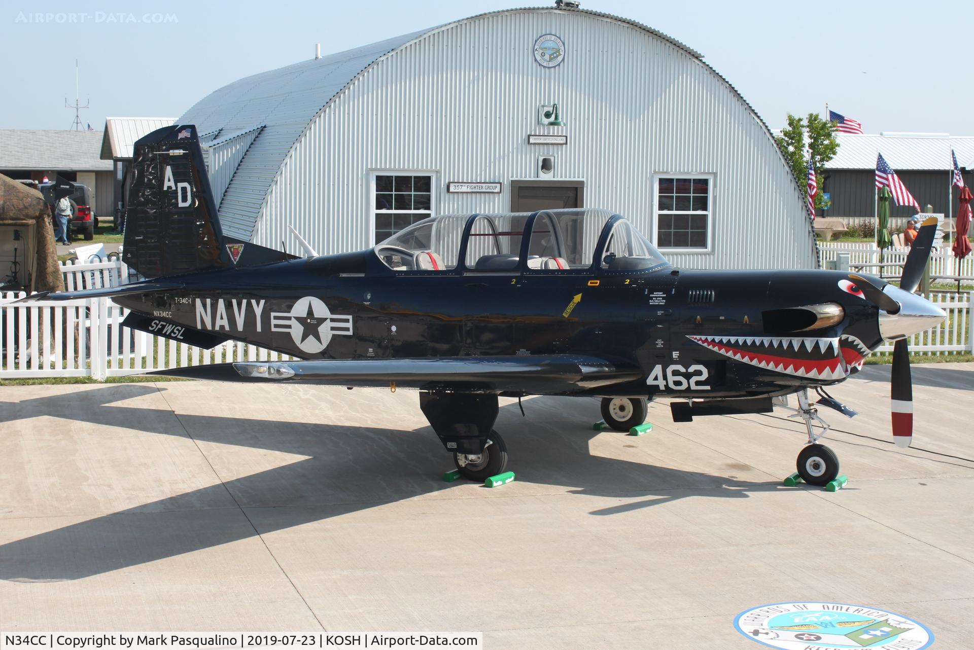 N34CC, 1982 Beech T-34C-1 Turbo Mentor C/N GM-86, Beech T-34C-1