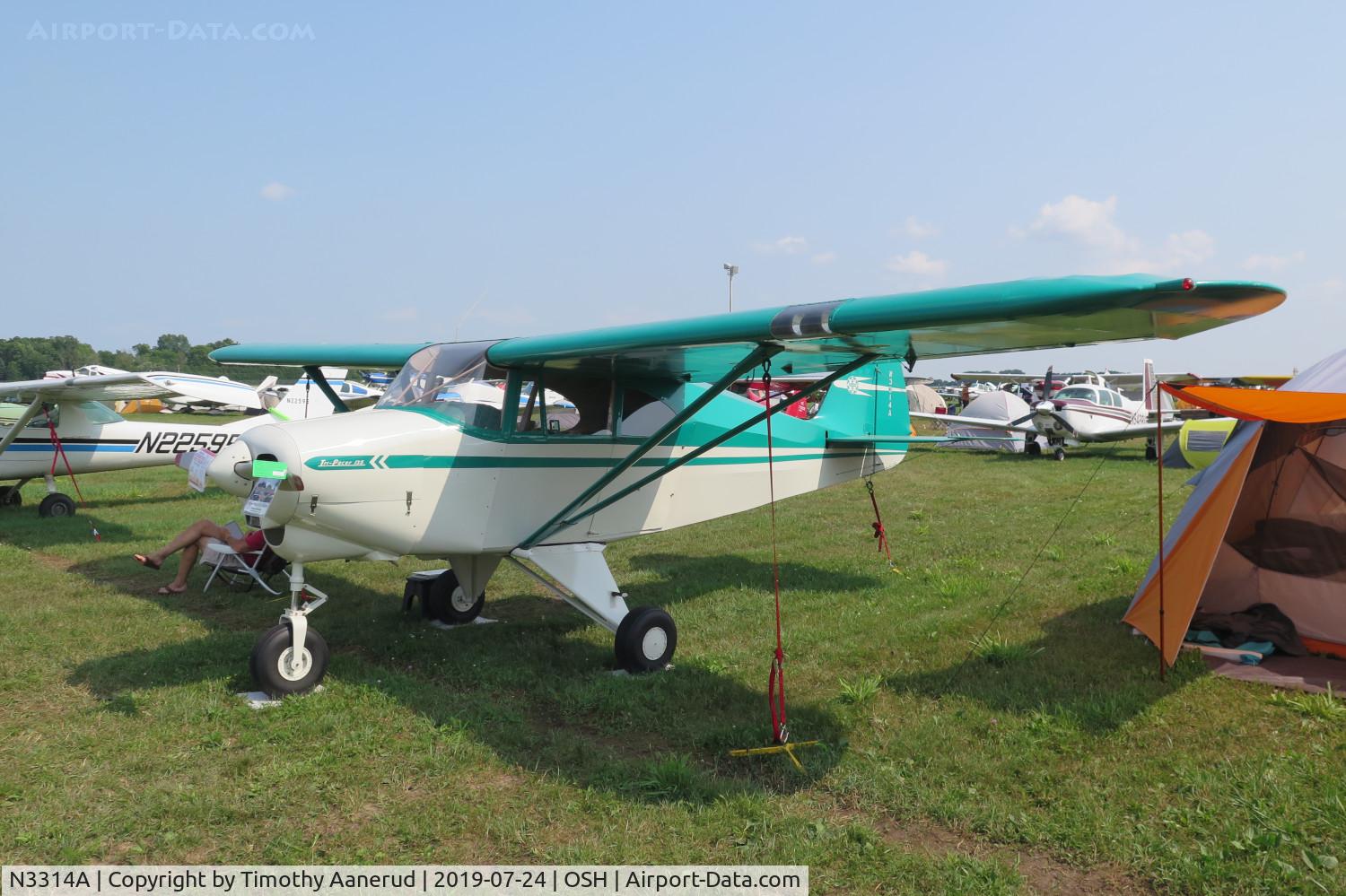 N3314A, 1953 Piper PA-22 Tri-Pacer C/N 22-1589, 1953 Piper PA-22 Tri-Pacer, c/n: 22-1589