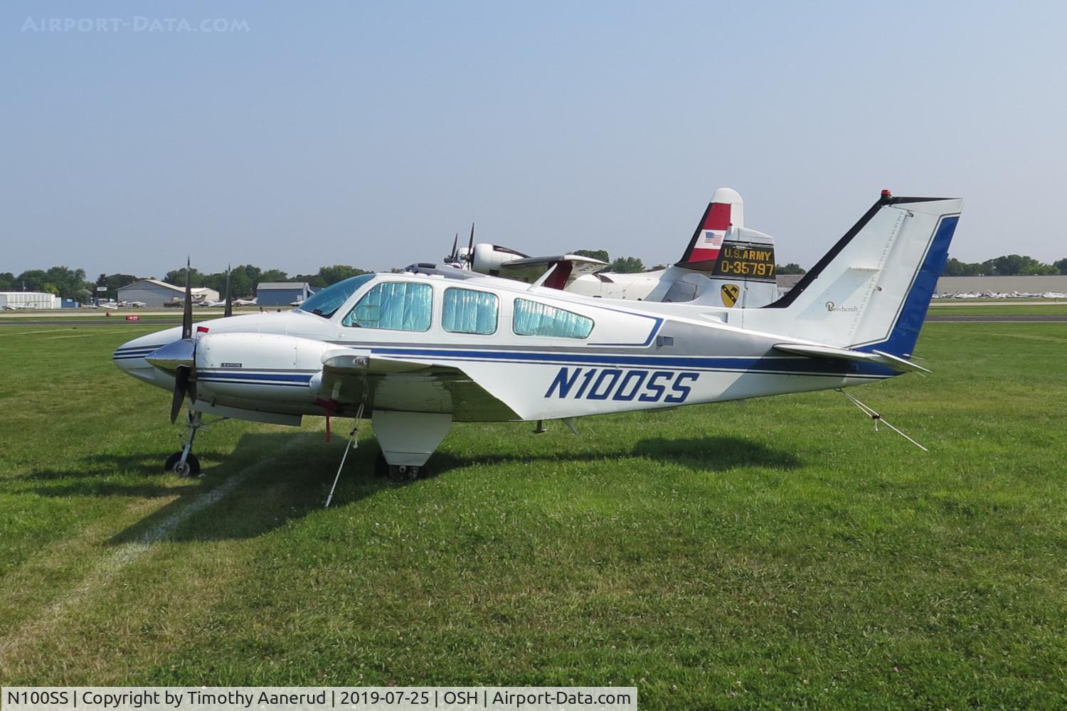 N100SS, 1975 Beech 95-B55 (T42A) Baron C/N TC-1884, 1975 Beech 95-B55 (T42A), c/n: TC 1884